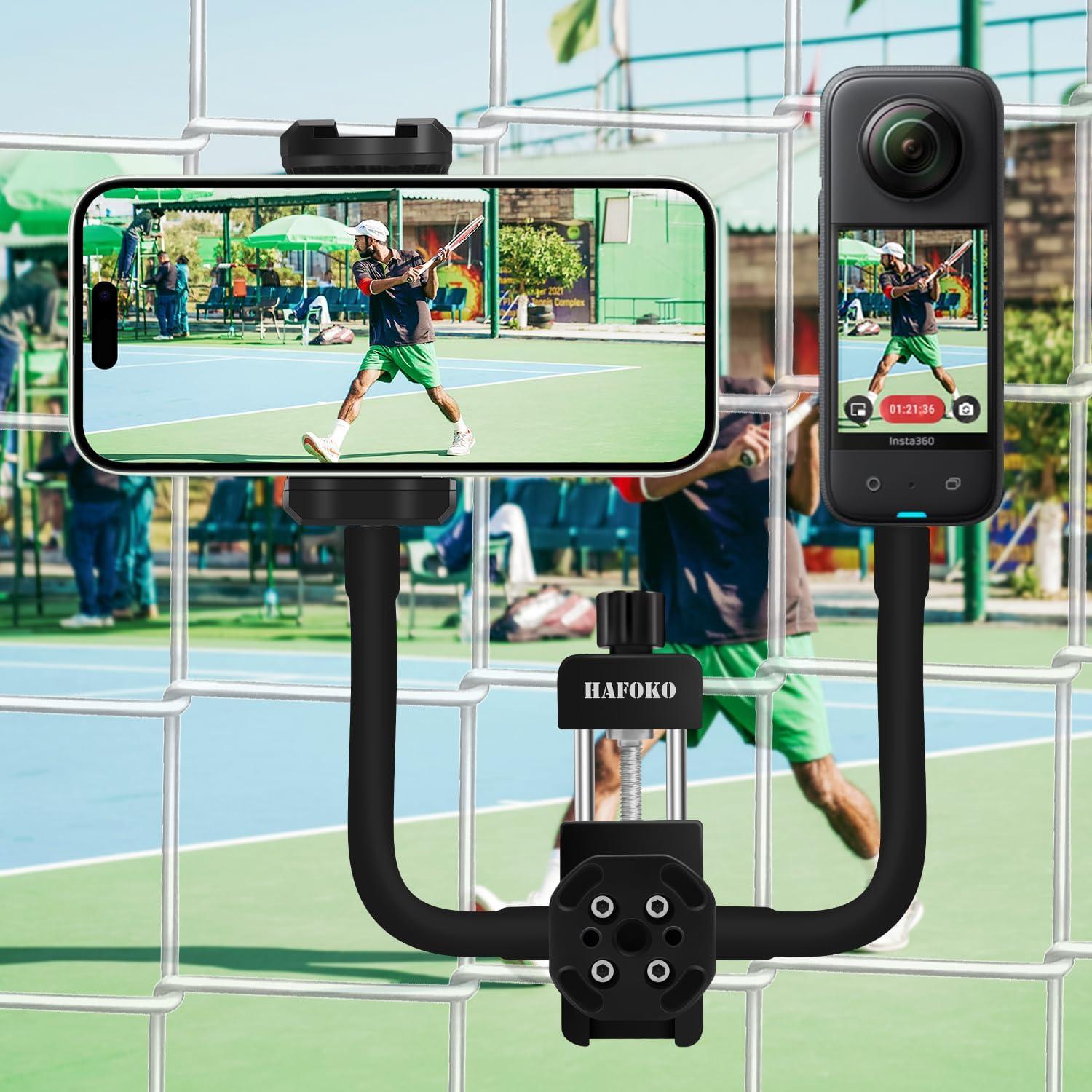 Soporte de cerca HAFOKO para Gopro y Smartphone - Kit dual
