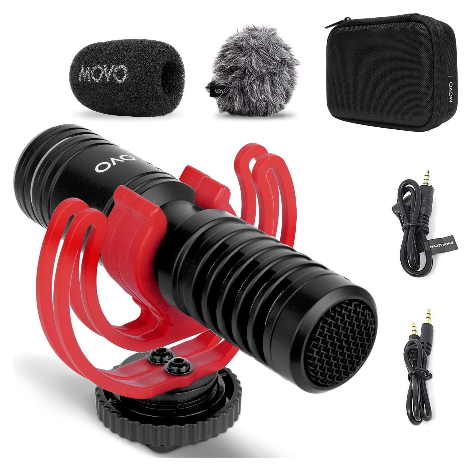 Micrófono Externo Movo VXR10-PRO Shotgun para Cámara y Smartphone