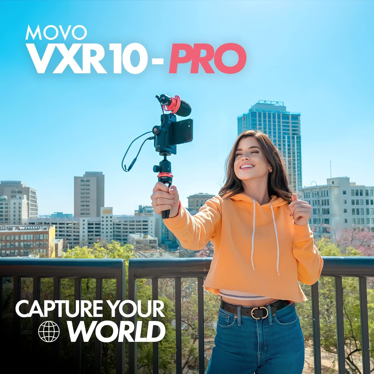 Micrófono Externo Movo VXR10-PRO Shotgun para Cámara y Smartphone