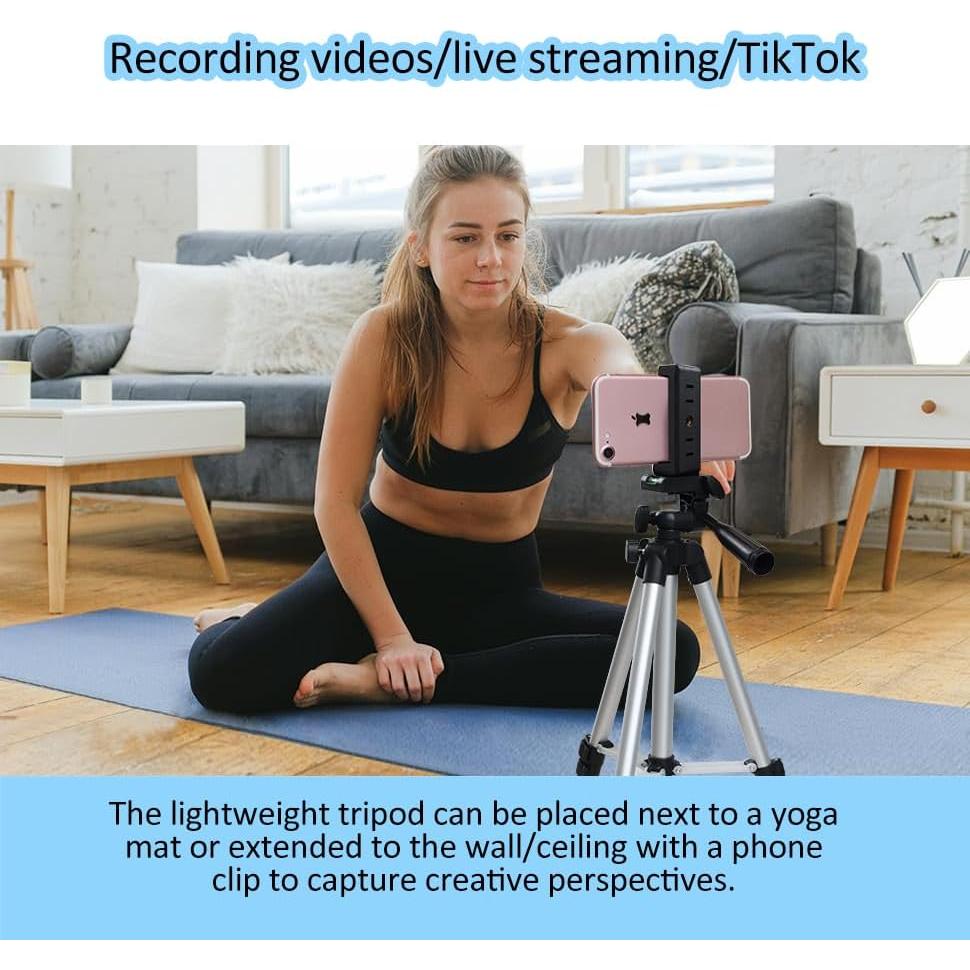 Trípode Mini para iPhone Qijingda 103.1 cm Plateado