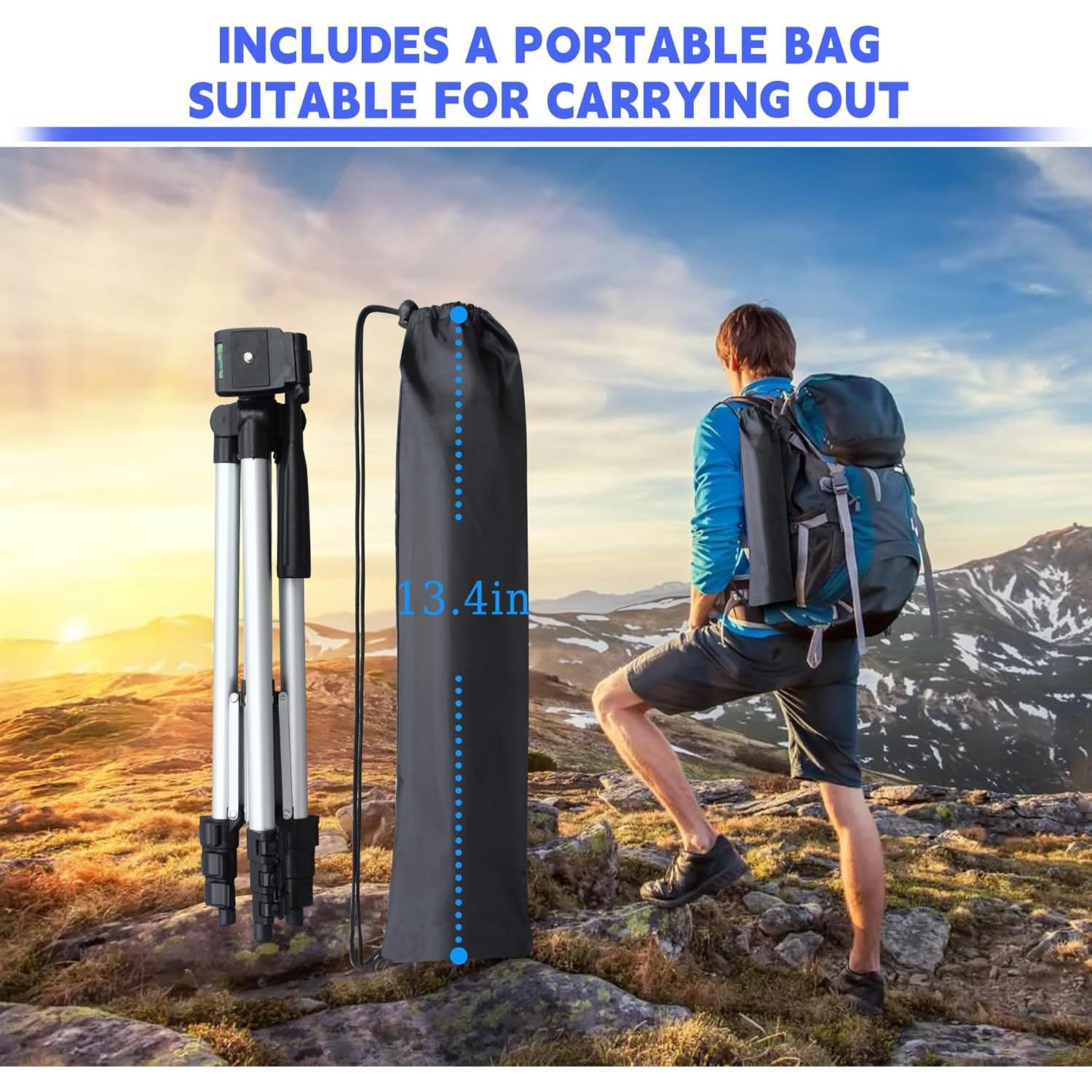 Trípode Mini para iPhone Qijingda 103.1 cm Plateado