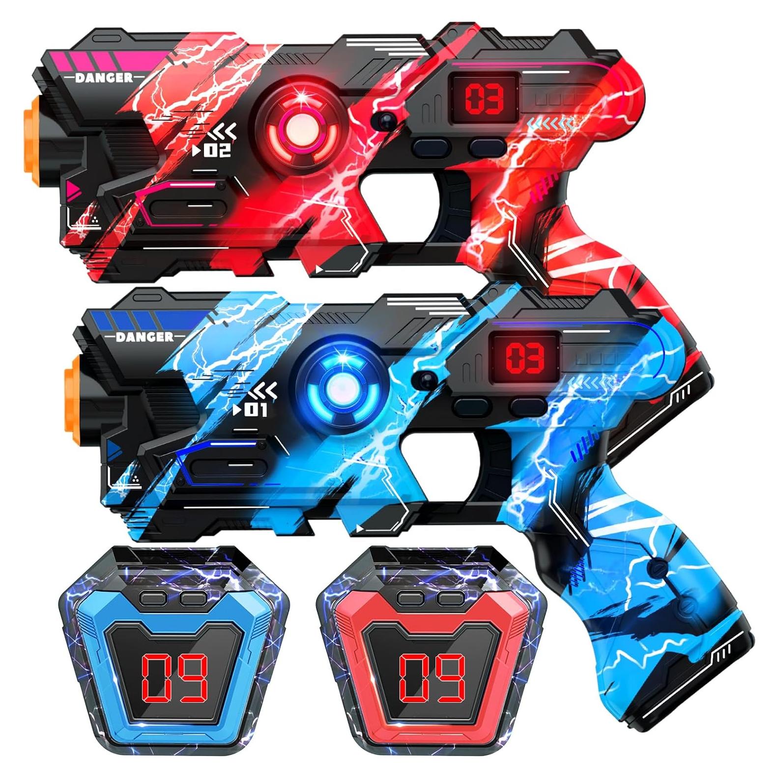 Conjunto de Laser Tag OSALON 2 Pistolas y Chalecos LED