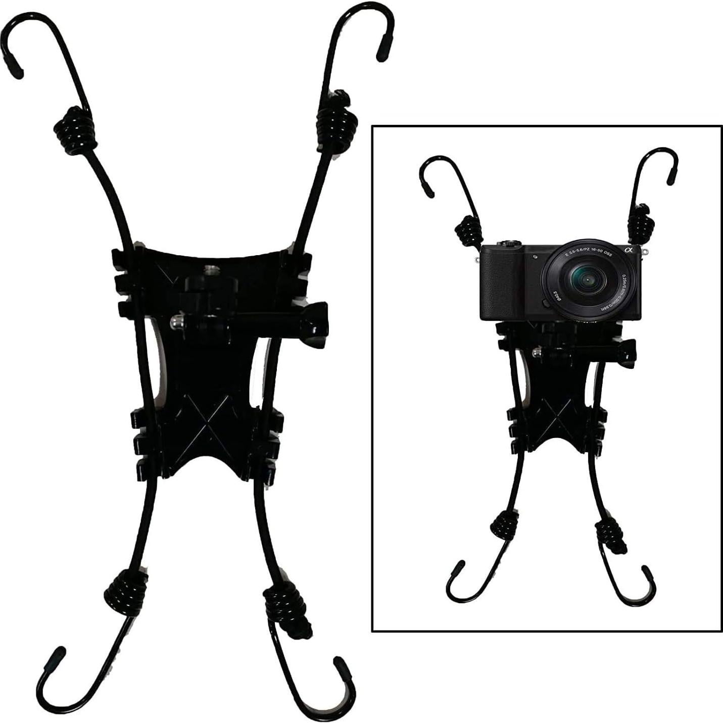 Soporte de Montaje en Cerca 3 en 1 para Cámaras y Smartphones - Negro