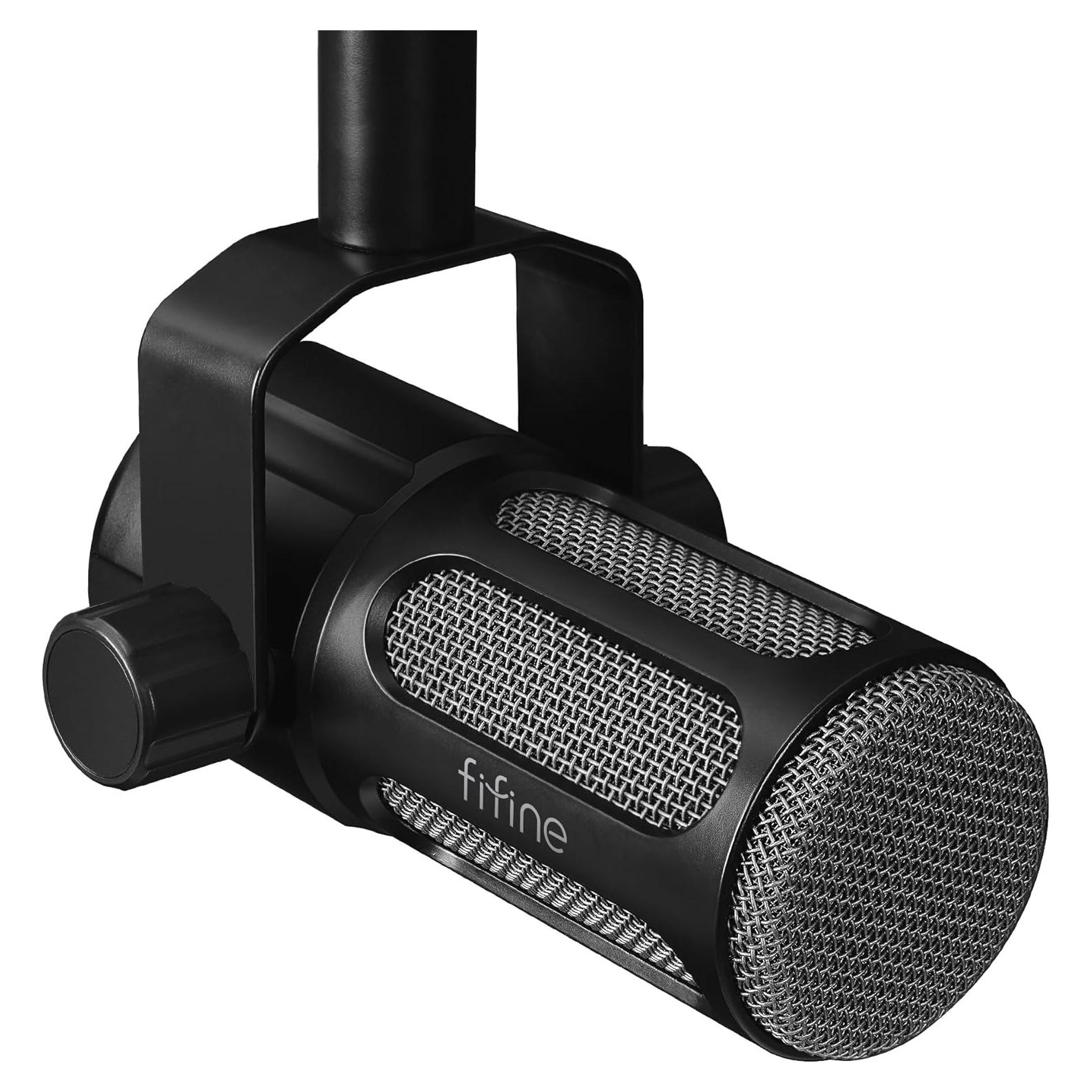 Micrófono Dinámico XLR FIFINE TANK1 para Grabación y Podcast