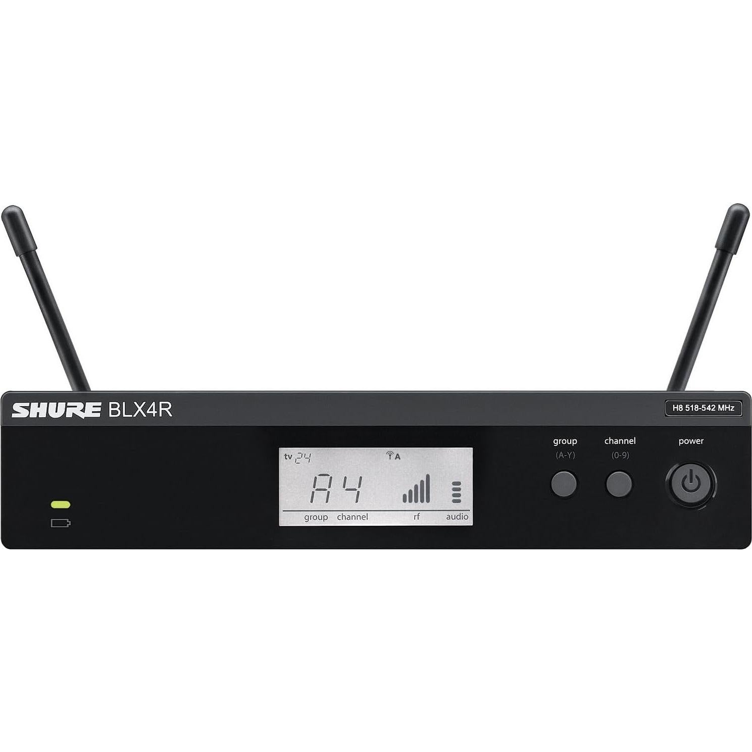 Sistema de micrófono inalámbrico Shure BLX24R/SM58 - 14h batería, 100m alcance