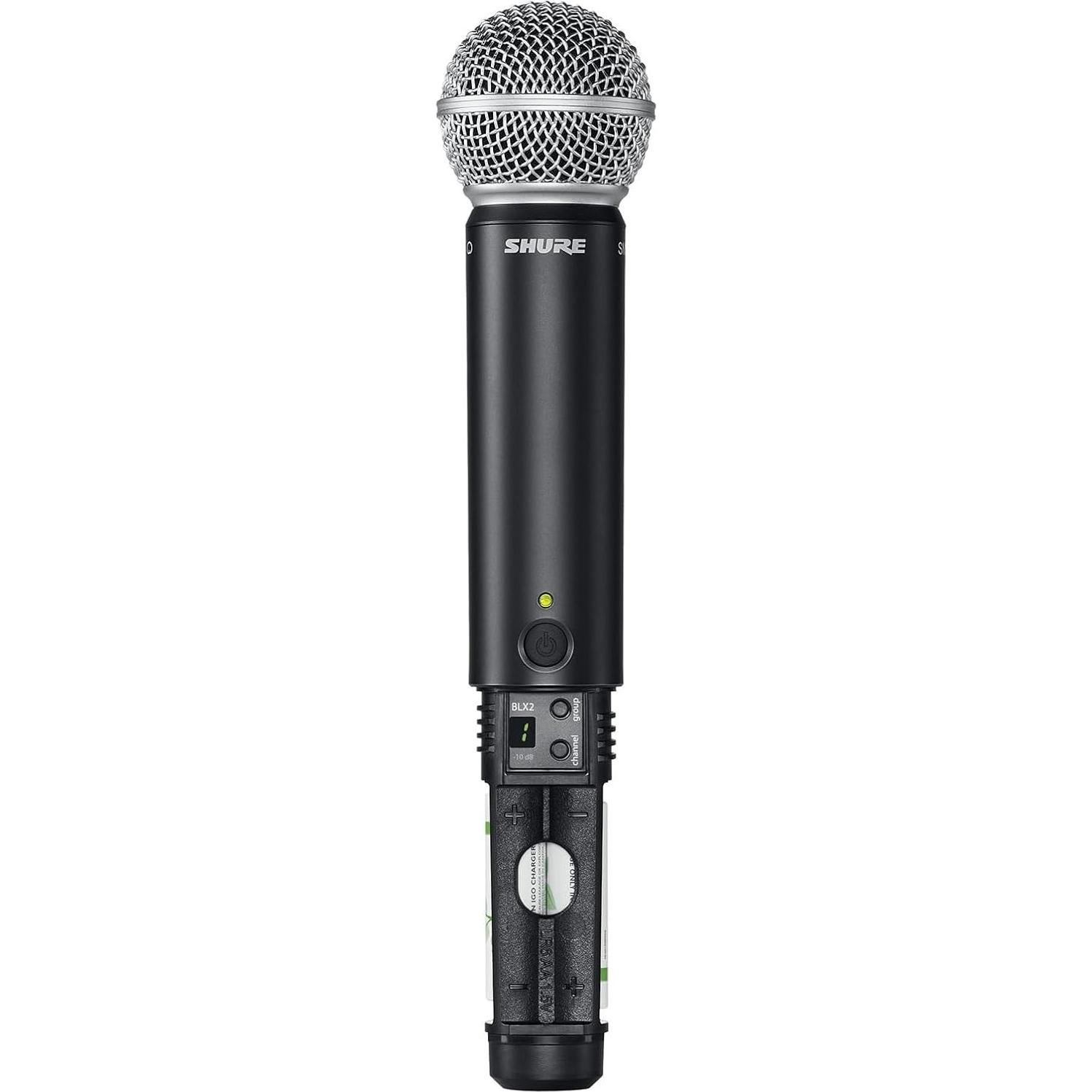 Sistema de micrófono inalámbrico Shure BLX24R/SM58 - 14h batería, 100m alcance