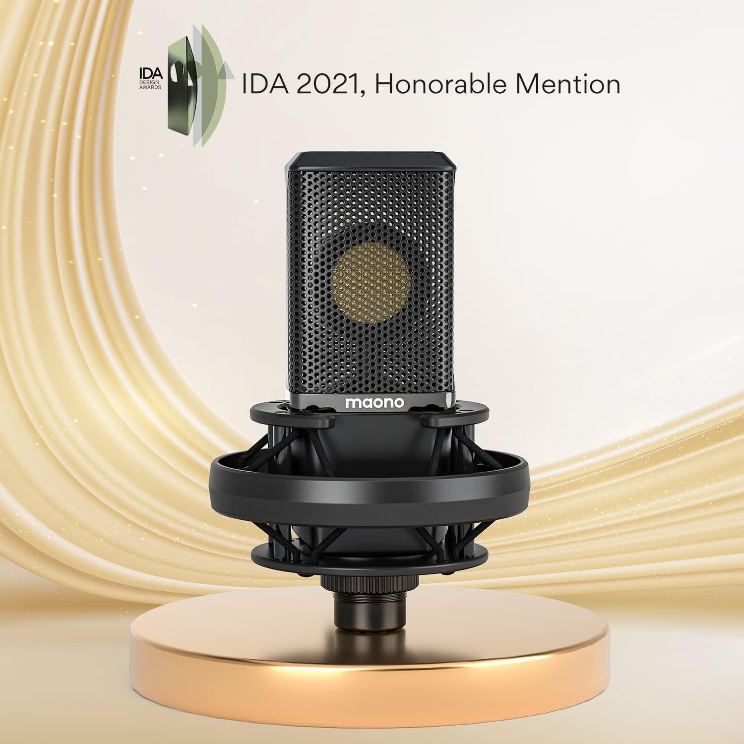 Micrófono de Condensador XLR Maono PM500 Cardioide 34mm