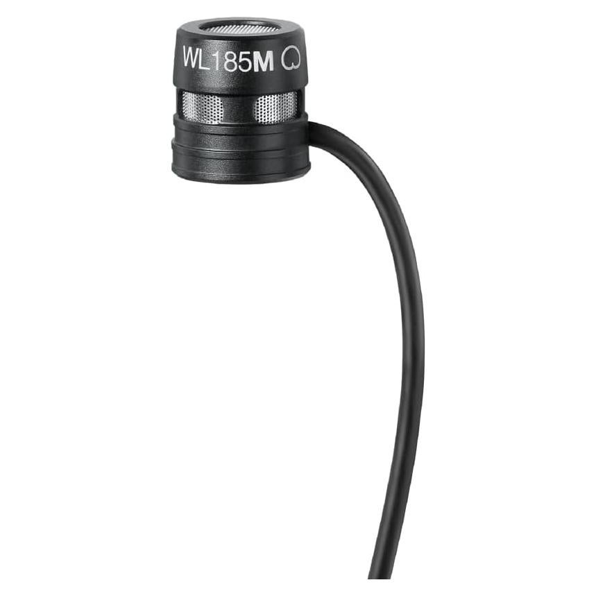 Micrófono Lavalier Shure WL185M Cardioide Negro - Accesorios Incluidos