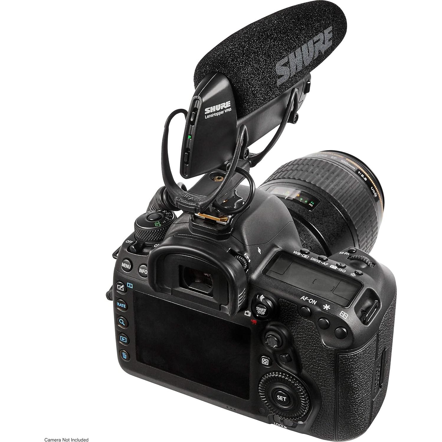 Micrófono de Condensador Shure VP83 LensHopper para Cámara DSLR