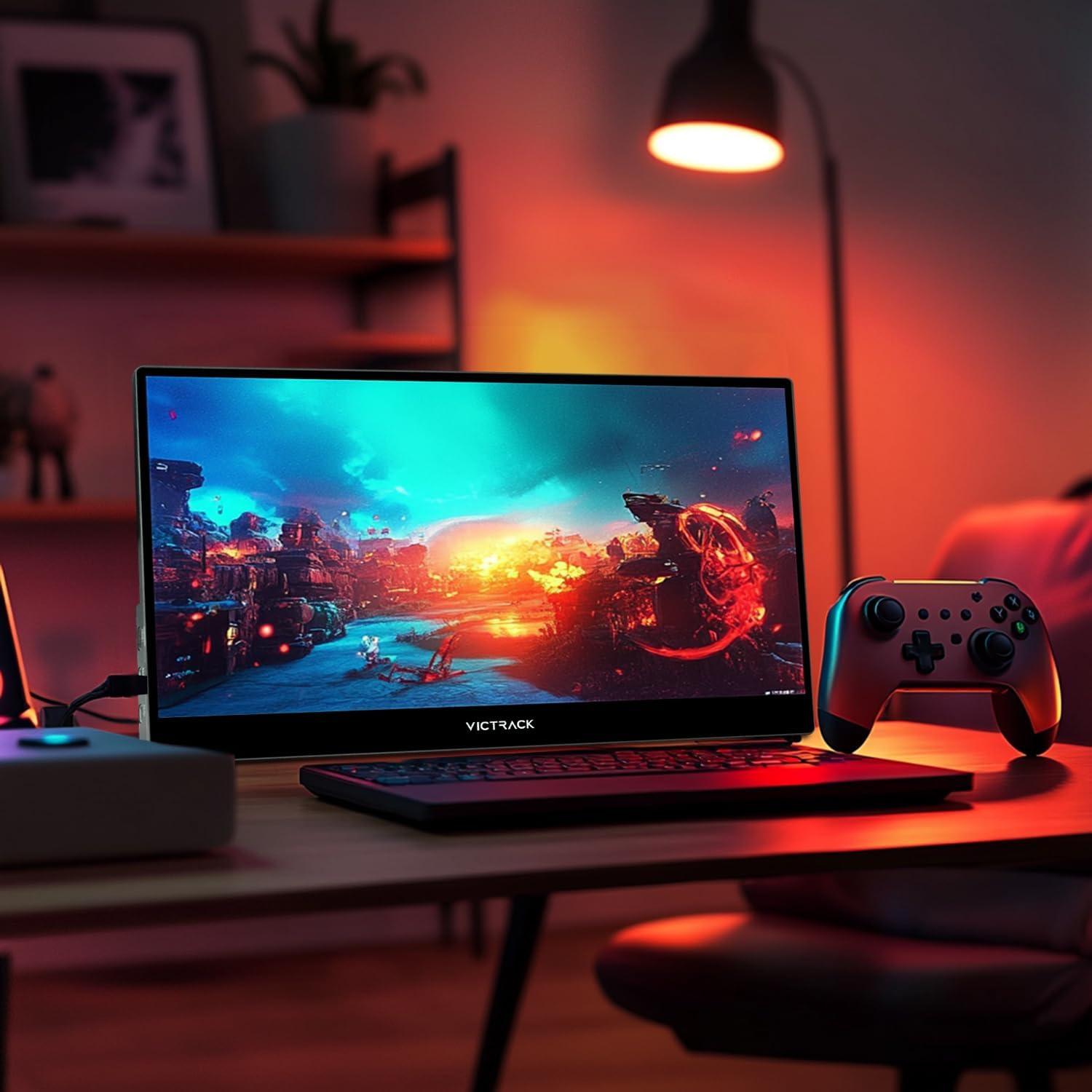 Monitor Portátil 4K Victrack 13.3" UHD para Juegos