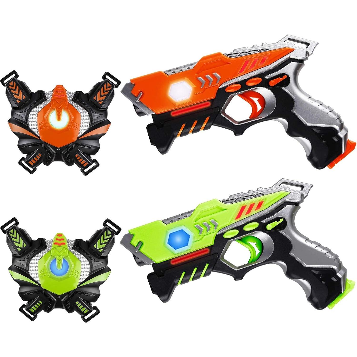 Conjunto Laser Tag HISTOYE 2 Jugadores con Pistolas y Chalecos