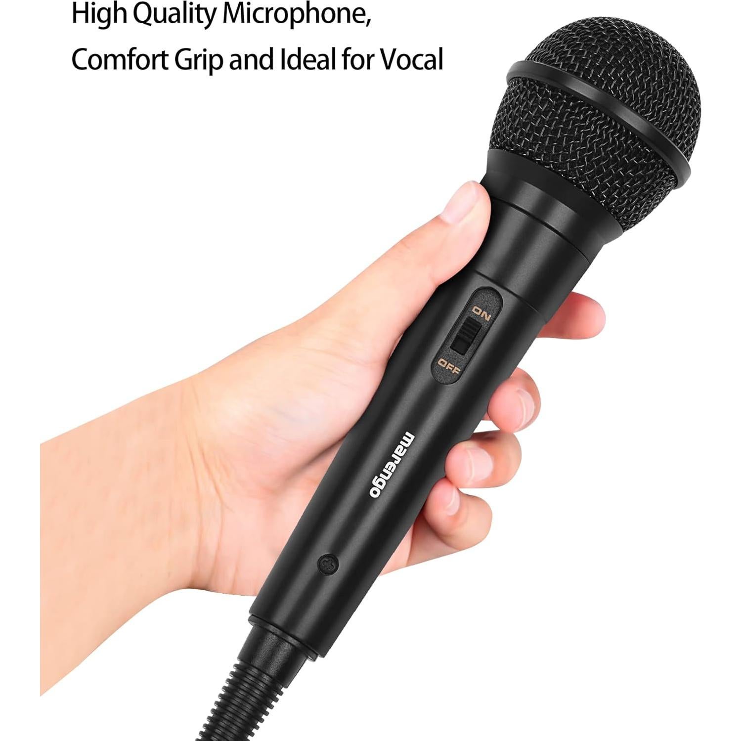 Micrófono de Mano Marengo MWH78 Cardioide 4m con Interruptor