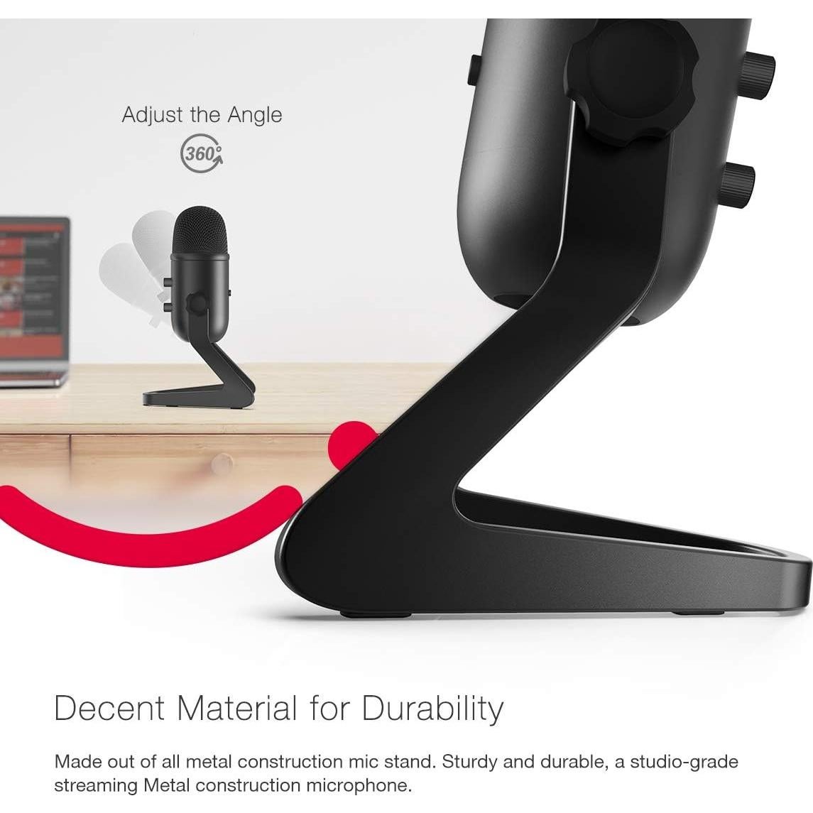 Micrófono USB FIFINE K678 para Podcasting y Streaming - 0.99 kg