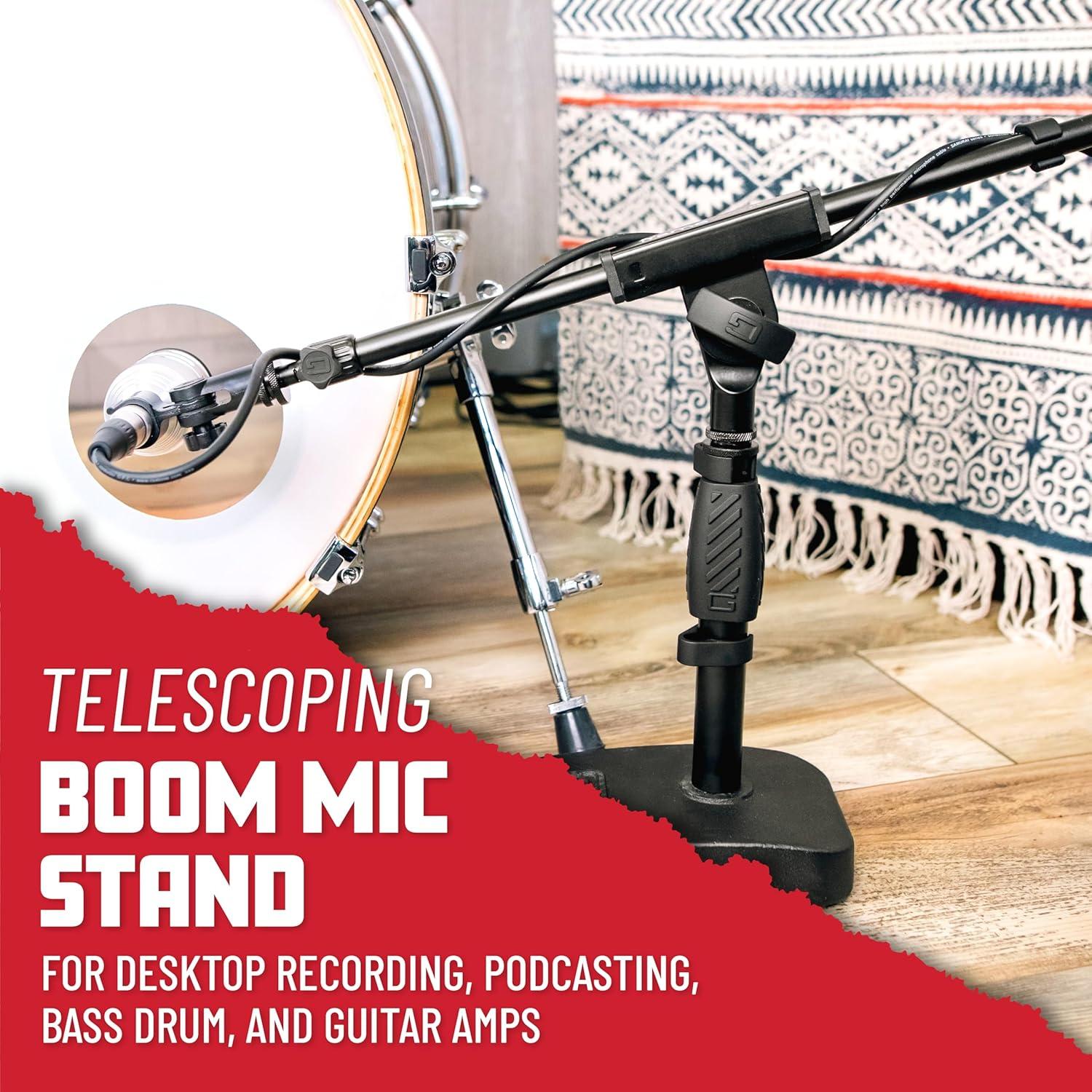 Soporte de Micrófono Gator Frameworks GFW-MIC-0822 con Brazo Telescópico