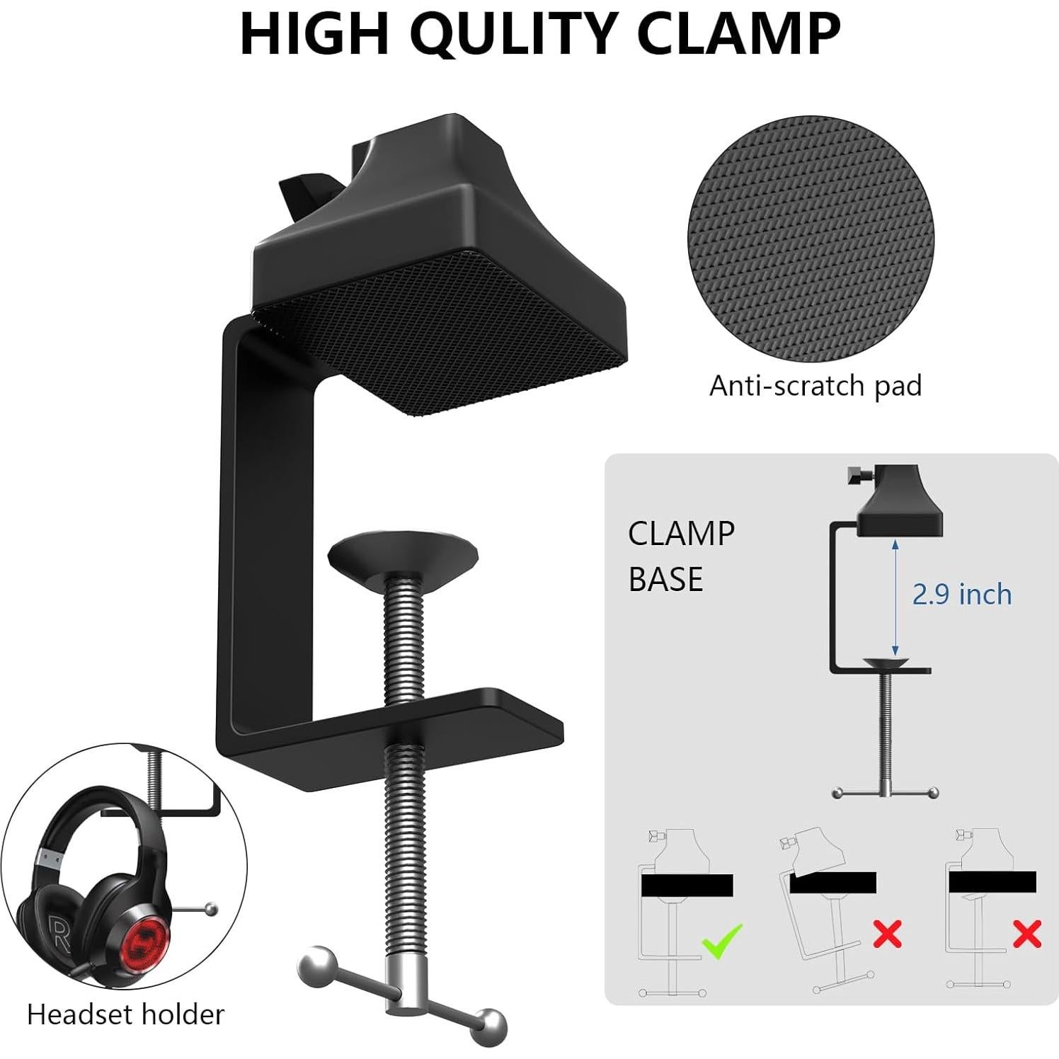 Soporte de Brazo para Micrófono Hayner-Seek MHS084 Ajustable