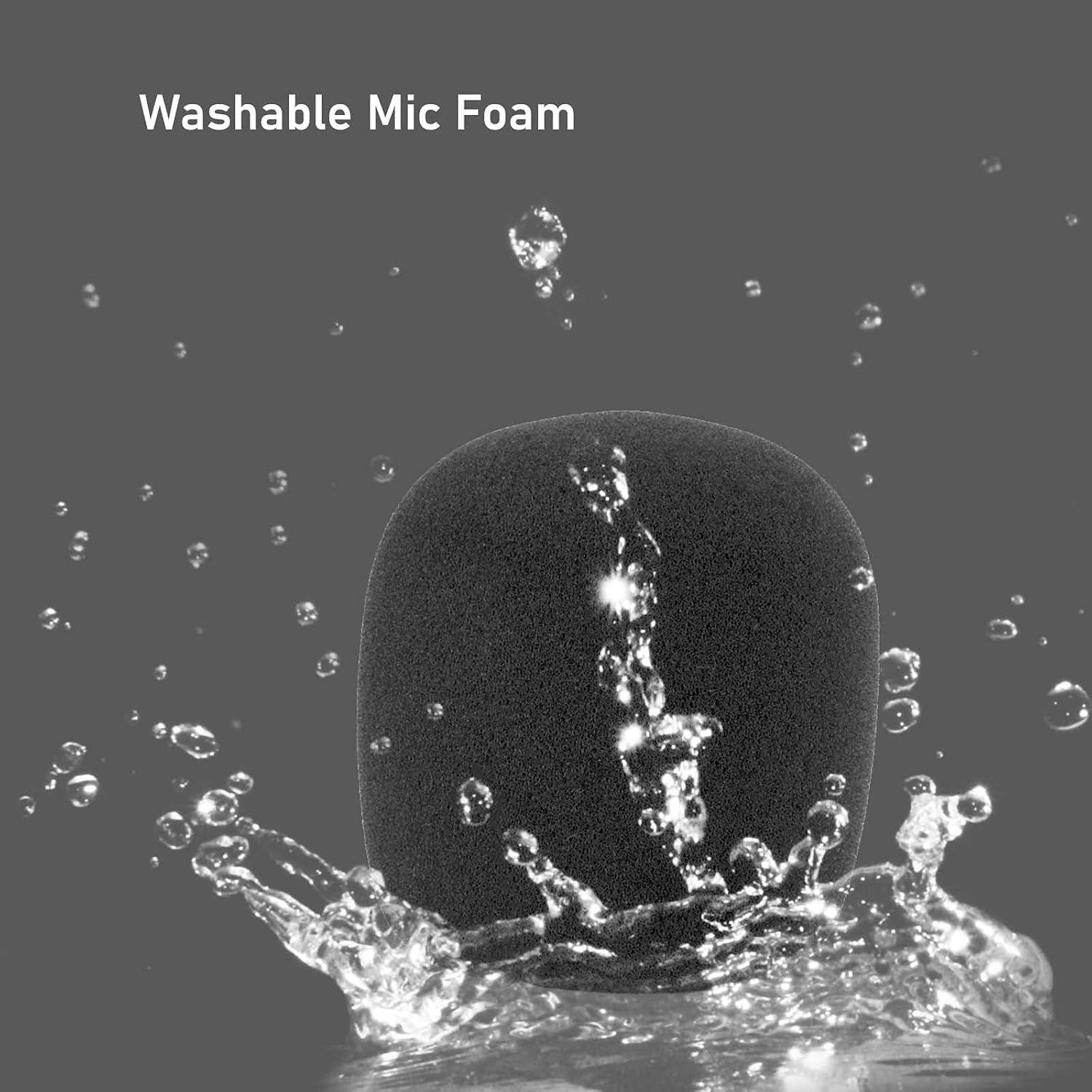 Funda de Espuma LEFXMOPHY SM58 Negra 3-Pack para Micrófono