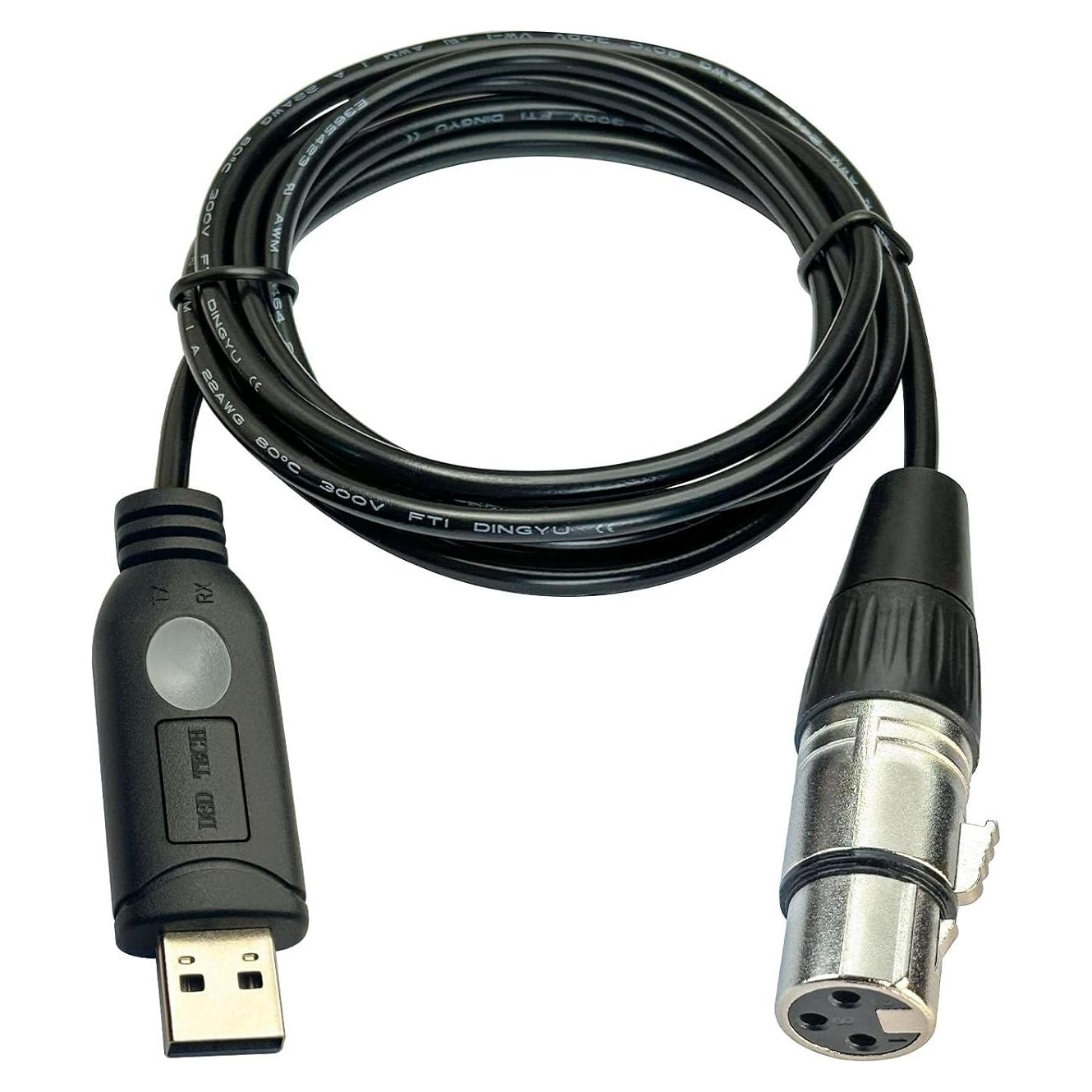 Cable USB a XLR DSD TECH SH-AU20A para Micrófonos Dinámicos 1.8m