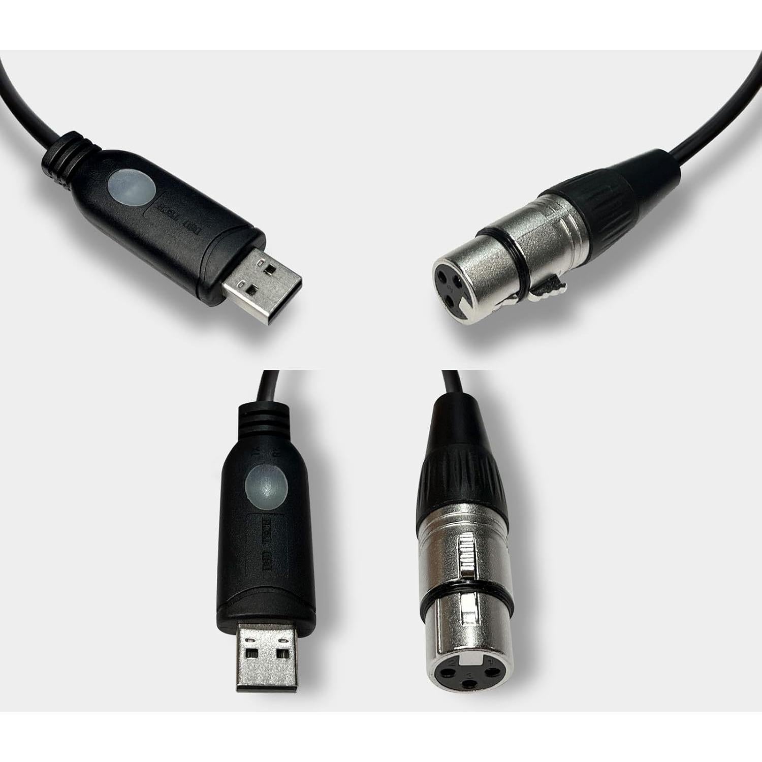 Cable USB a XLR DSD TECH SH-AU20A para Micrófonos Dinámicos 1.8m