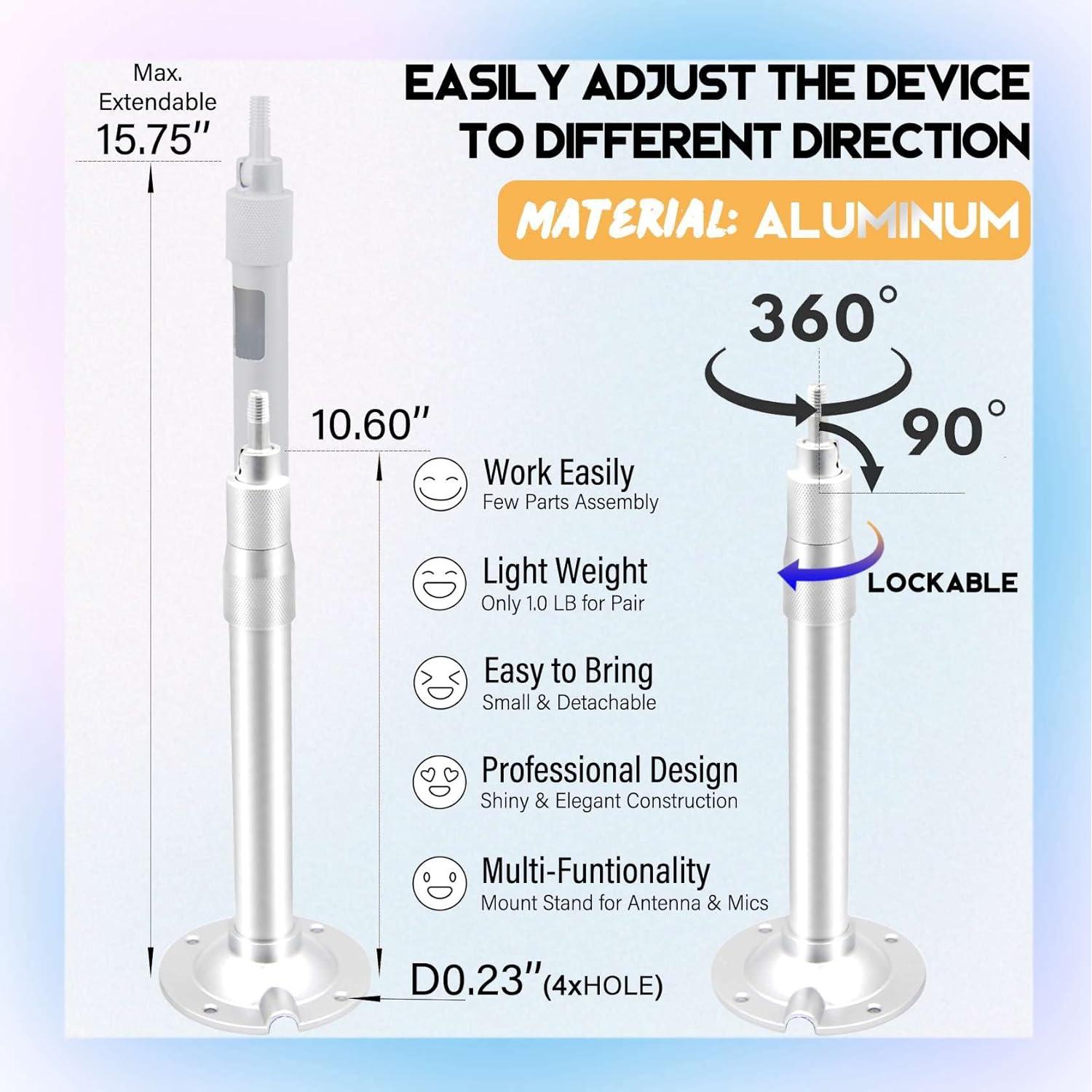 Soporte de Pared para Antena Inalámbrica RhymKawa RK874 - Set de 2
