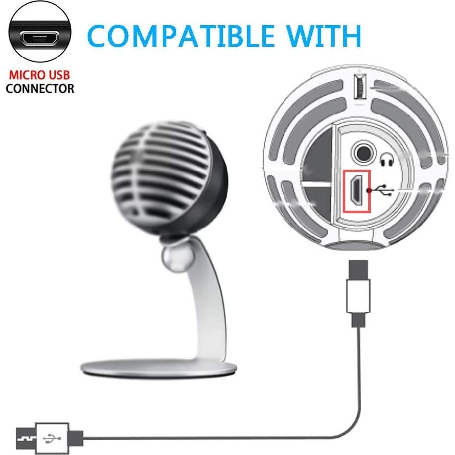 Cable USB 2.0 Shure MV5/MV51/MV88/MV5C/MV7 1.52m Negro