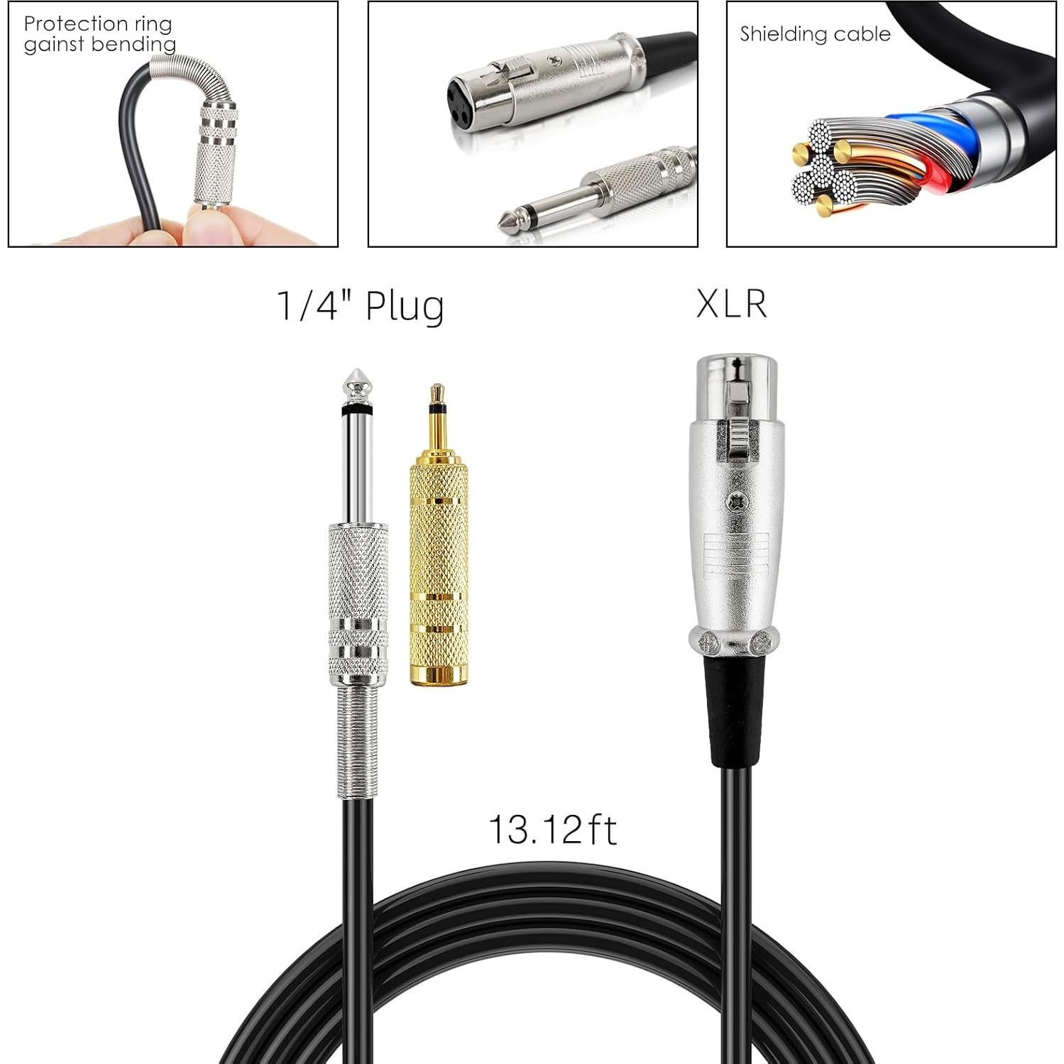 Micrófono de Karaoke KM58 KEDEFA Dinámico Cardioide 4m