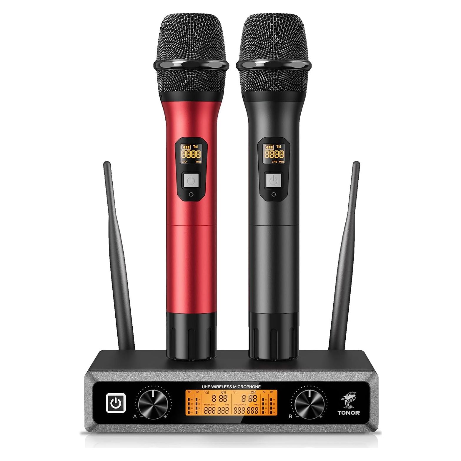 Micrófono Inalámbrico Profesional TONOR TW820, 2 Micrófonos, 60m