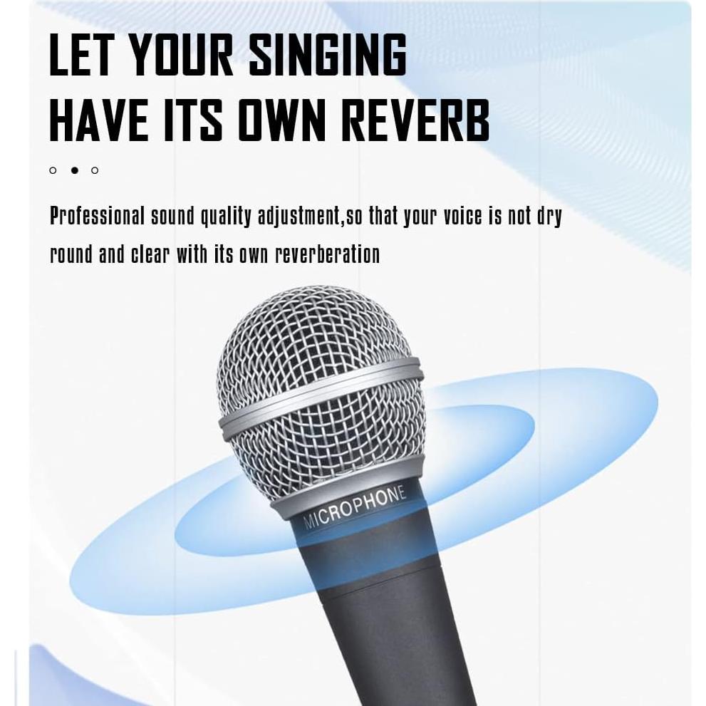 Micrófono Vocal Dinámico Weymic WM58 de Metal, Sin Cable