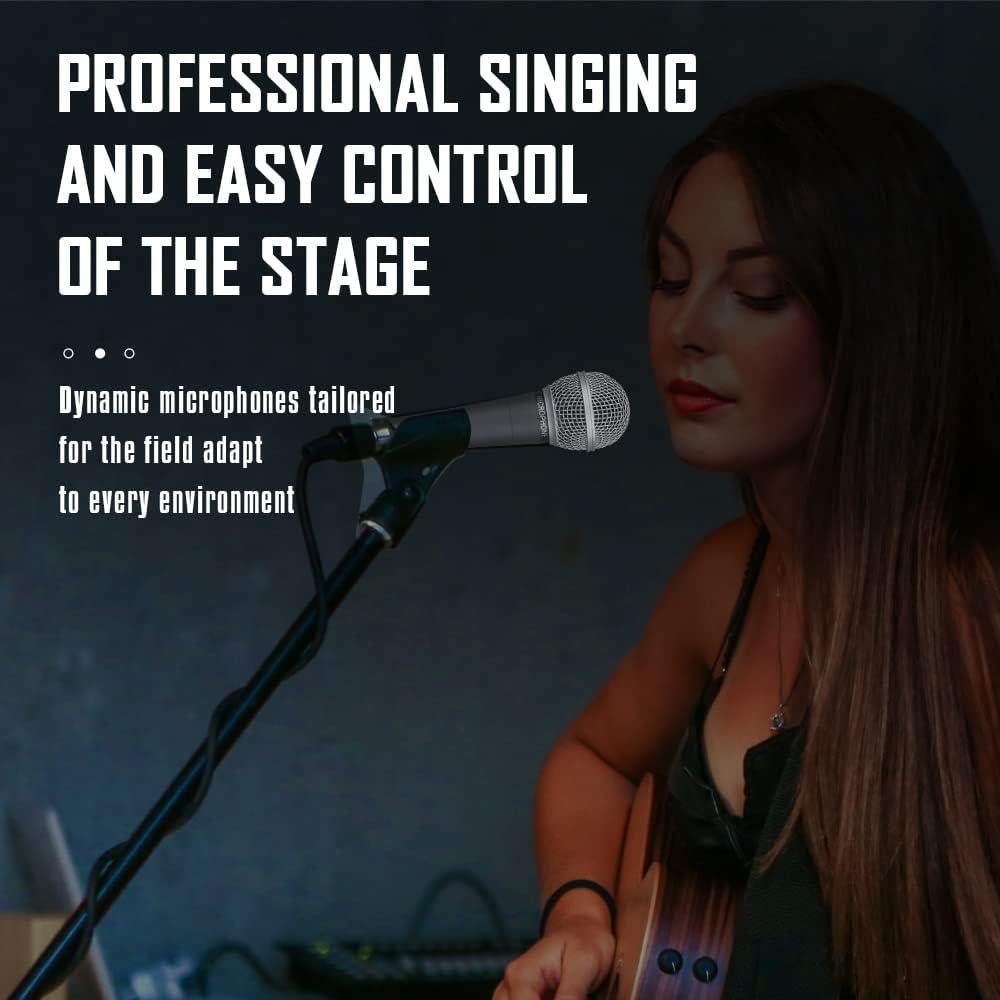 Micrófono Vocal Dinámico Weymic WM58 de Metal, Sin Cable