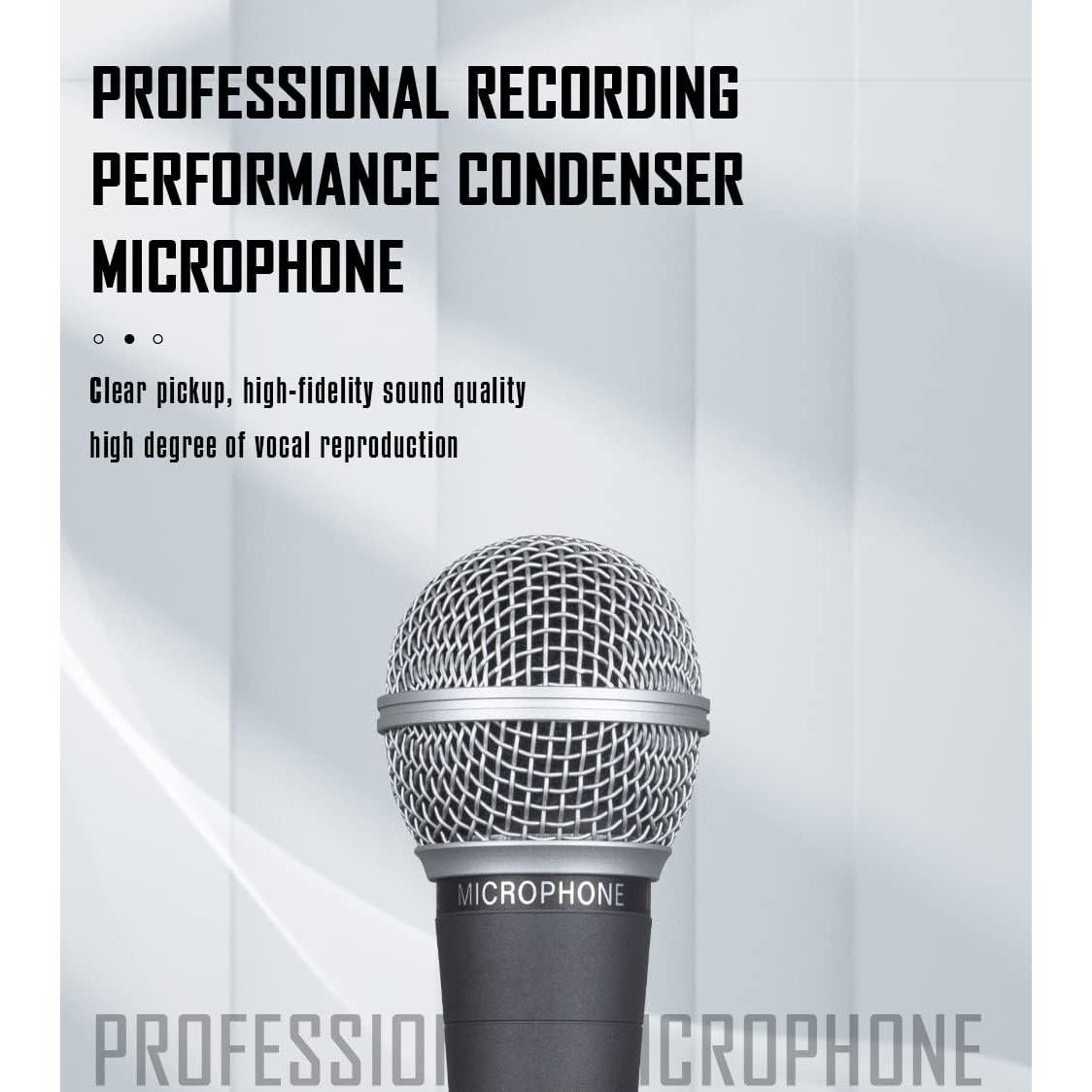 Micrófono Vocal Dinámico Weymic WM58 de Metal, Sin Cable