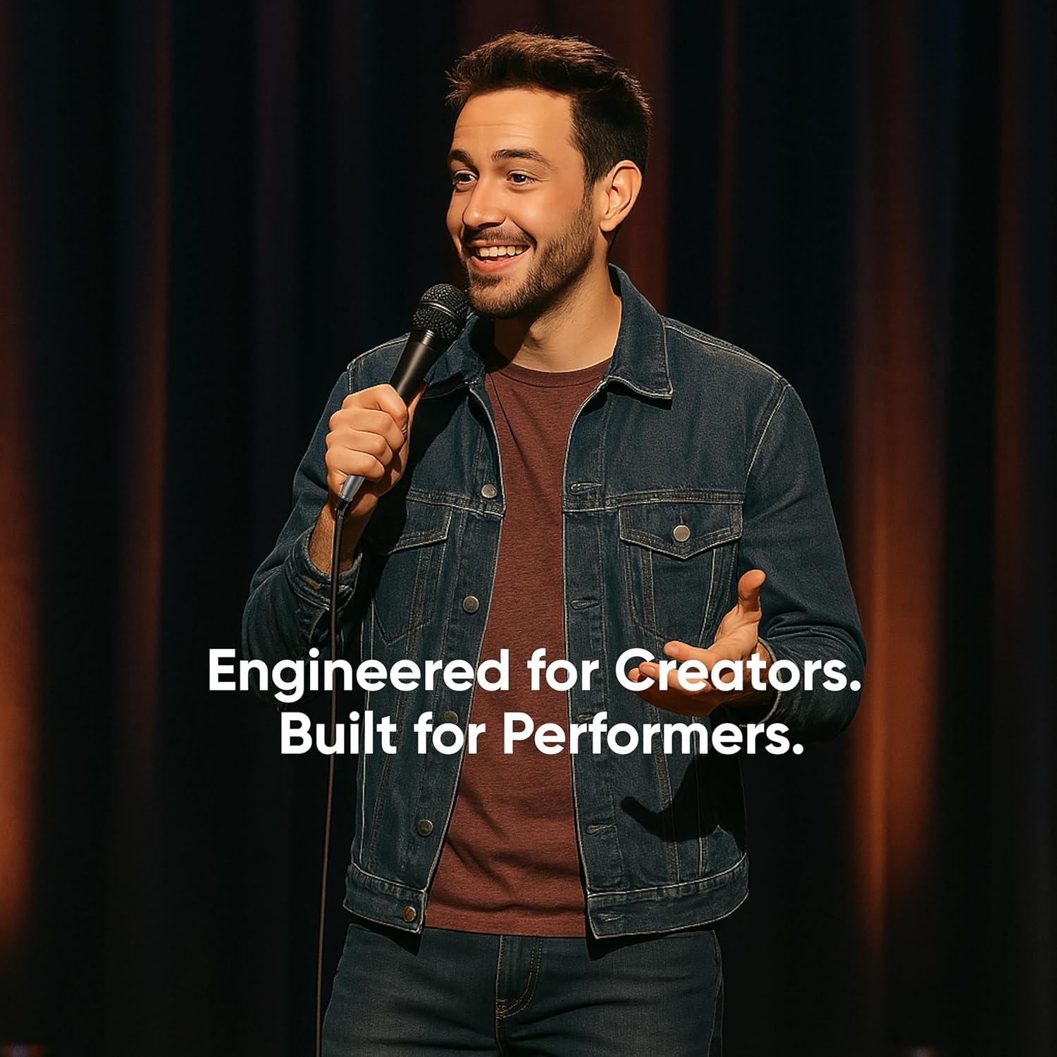 Dynamic Mic XLR – Wired Karaoke Microphone with 15ft Cable, Handheld Vocal Microphone for Singing, Dj, Podcasting, and PA Systems, Complete 7 Piece Microfono Kit