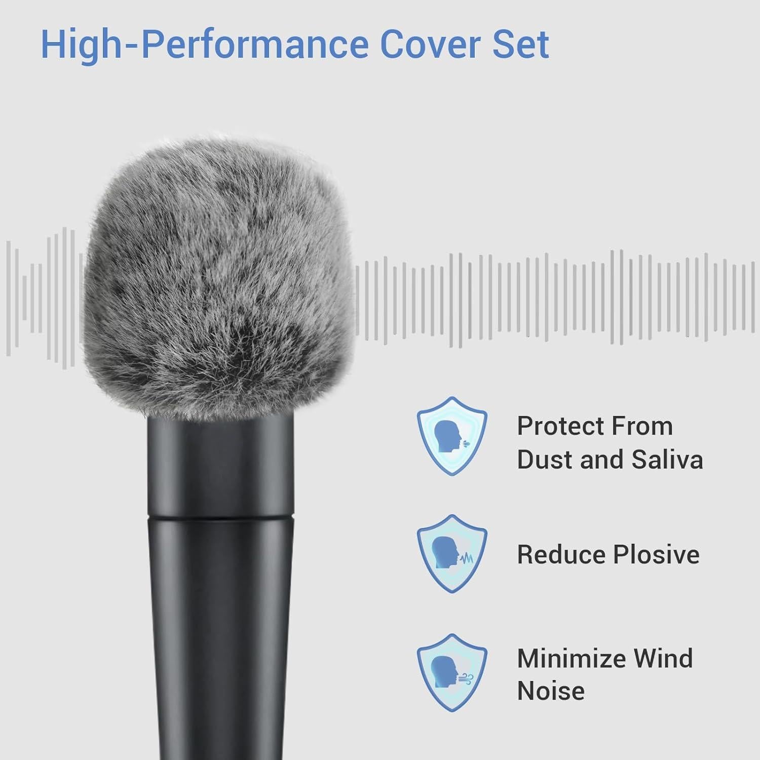 Paquete Cubilux de Cubierta de Espuma y Gato Muerto para Micrófono Shure SM57