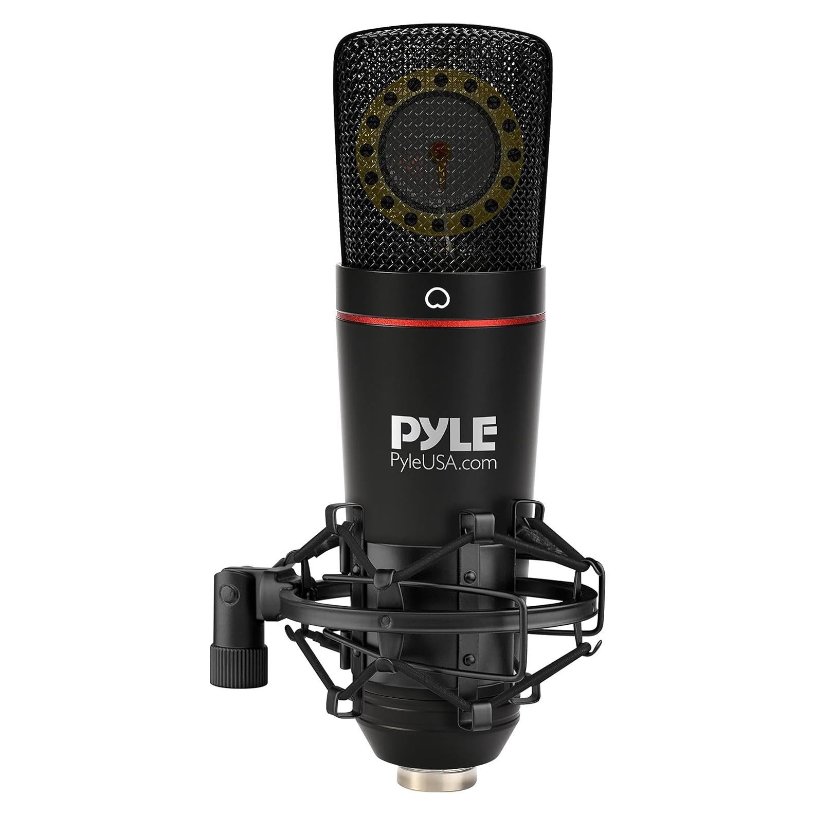 Micrófono de Estudio XLR Pyle con Soporte y Filtro Antipop