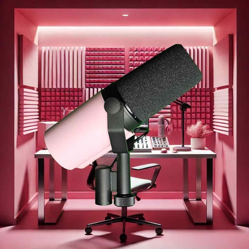 Cubierta de Micrófono Rosa Myc para Shure SM7B y SM7dB