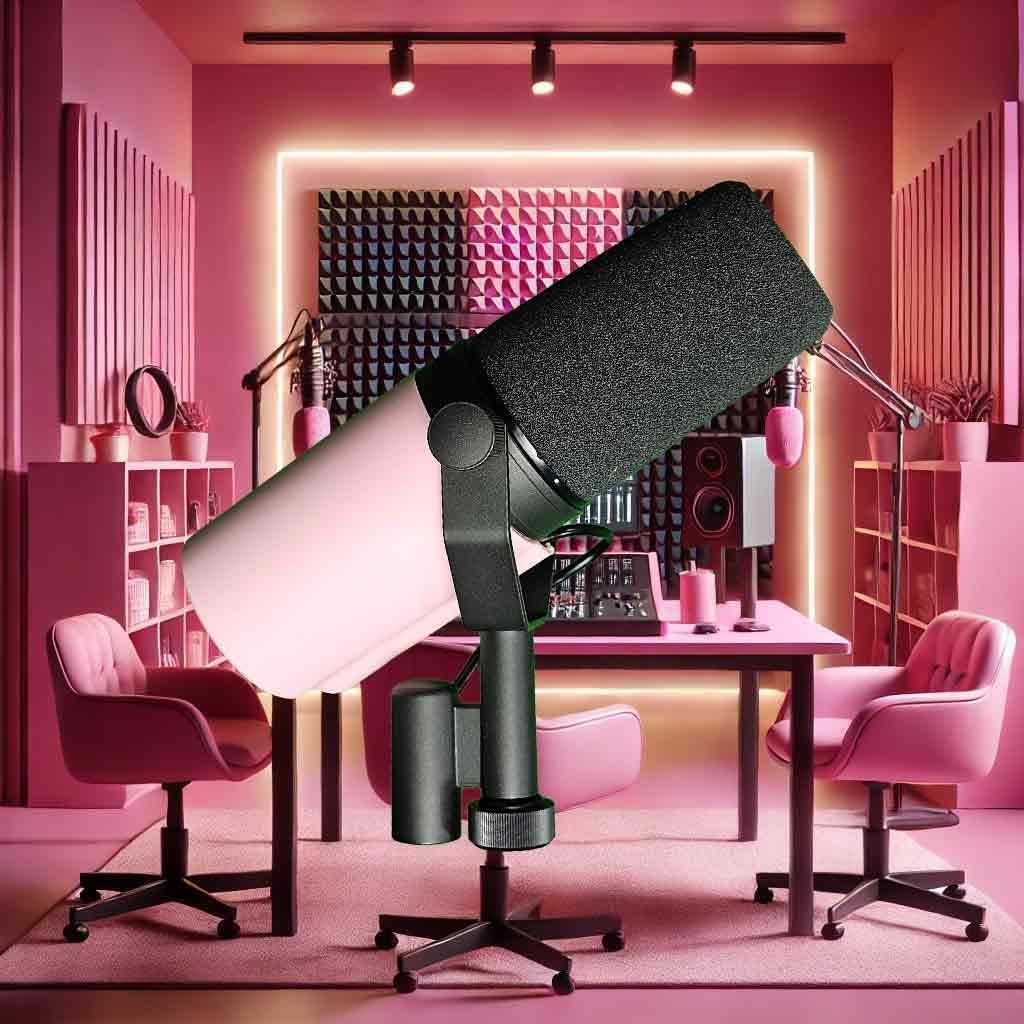 Cubierta de Micrófono Rosa Myc para Shure SM7B y SM7dB