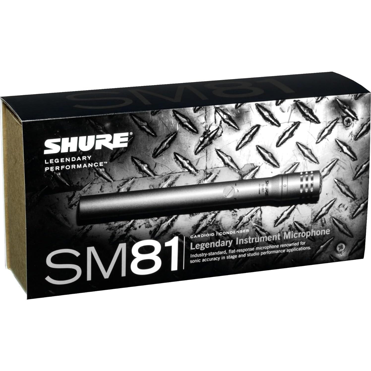 Micrófono de Condensador Cardioide Shure SM81-LC para Instrumentos