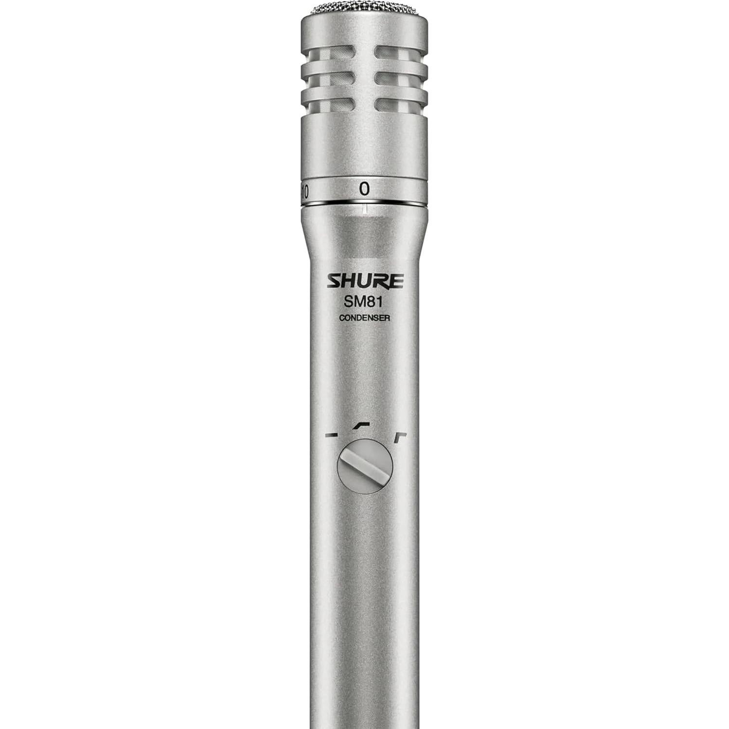 Micrófono de Condensador Cardioide Shure SM81-LC para Instrumentos