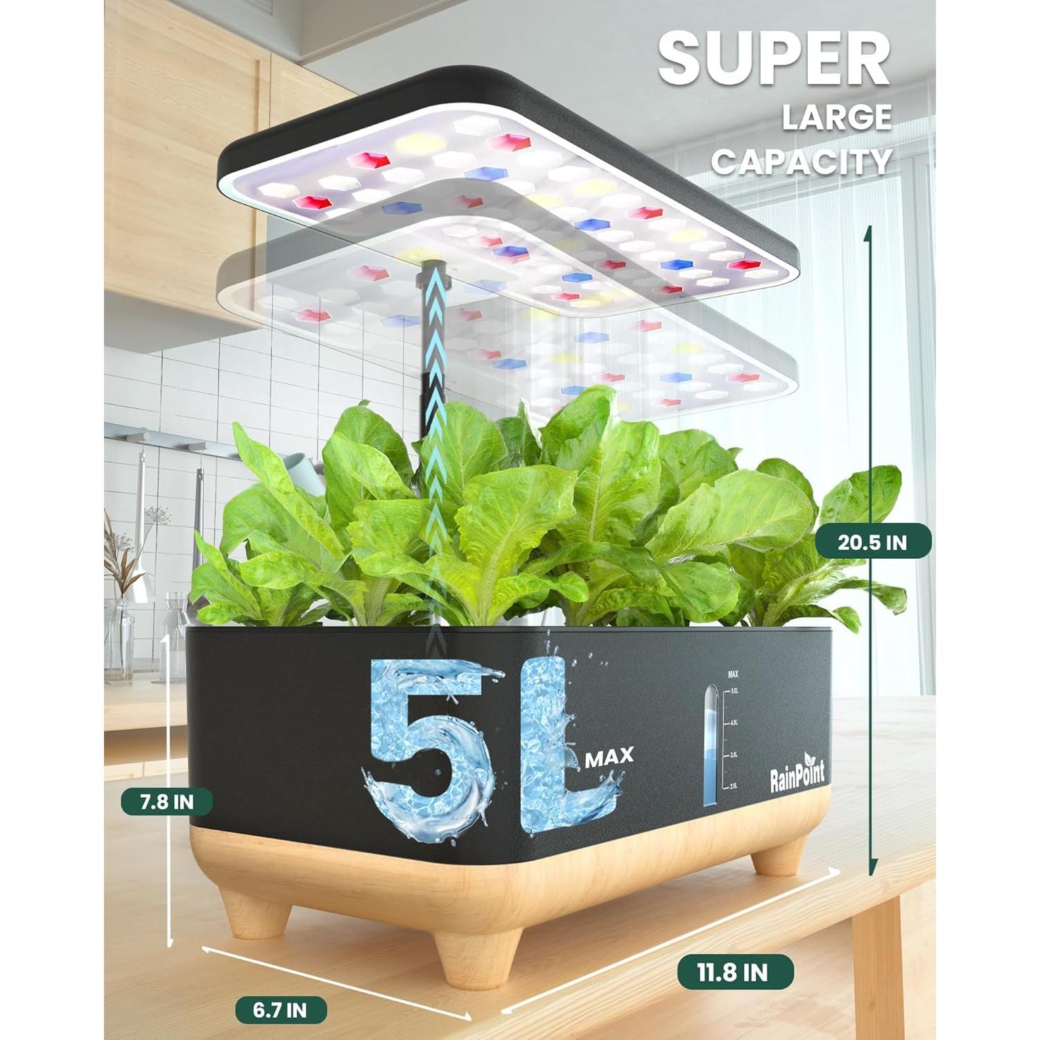 Cultivador Hidropónico RAINPOINT 13 Cápsulas 5L Interior