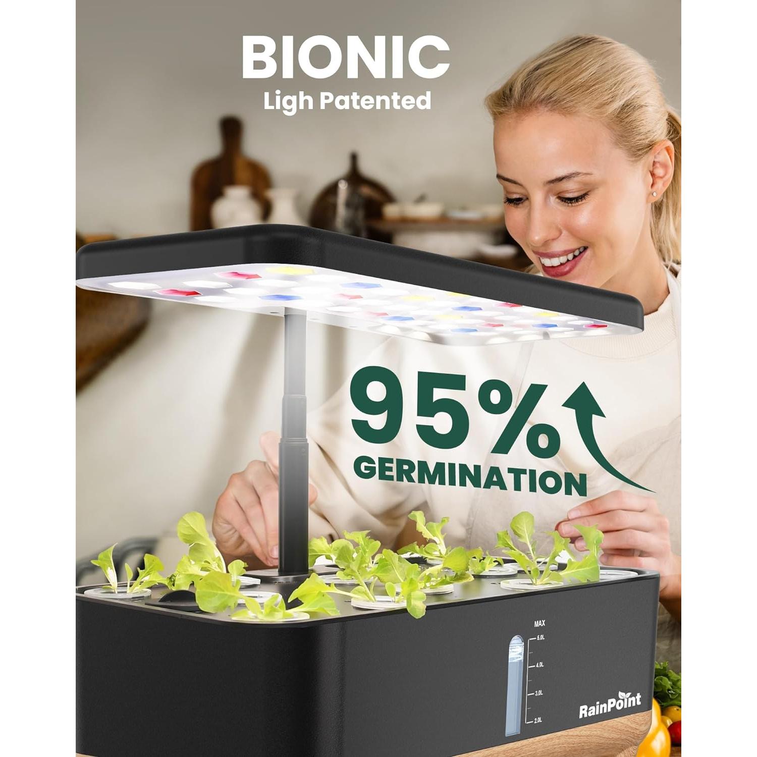 Cultivador Hidropónico RAINPOINT 13 Cápsulas 5L Interior