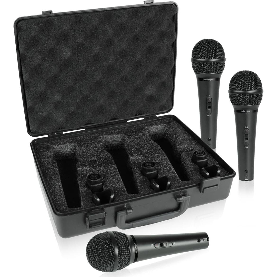 Micrófonos Dinámicos Behringer XM1800S - Paquete de 3