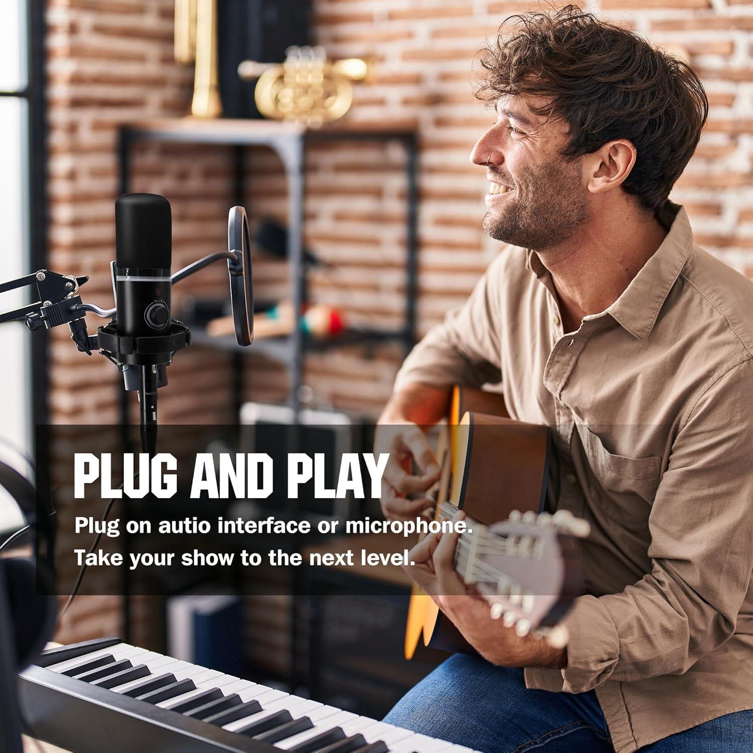 Amplificador de Micrófono OFCOSH OM-2 25dB Phantom para Estudio