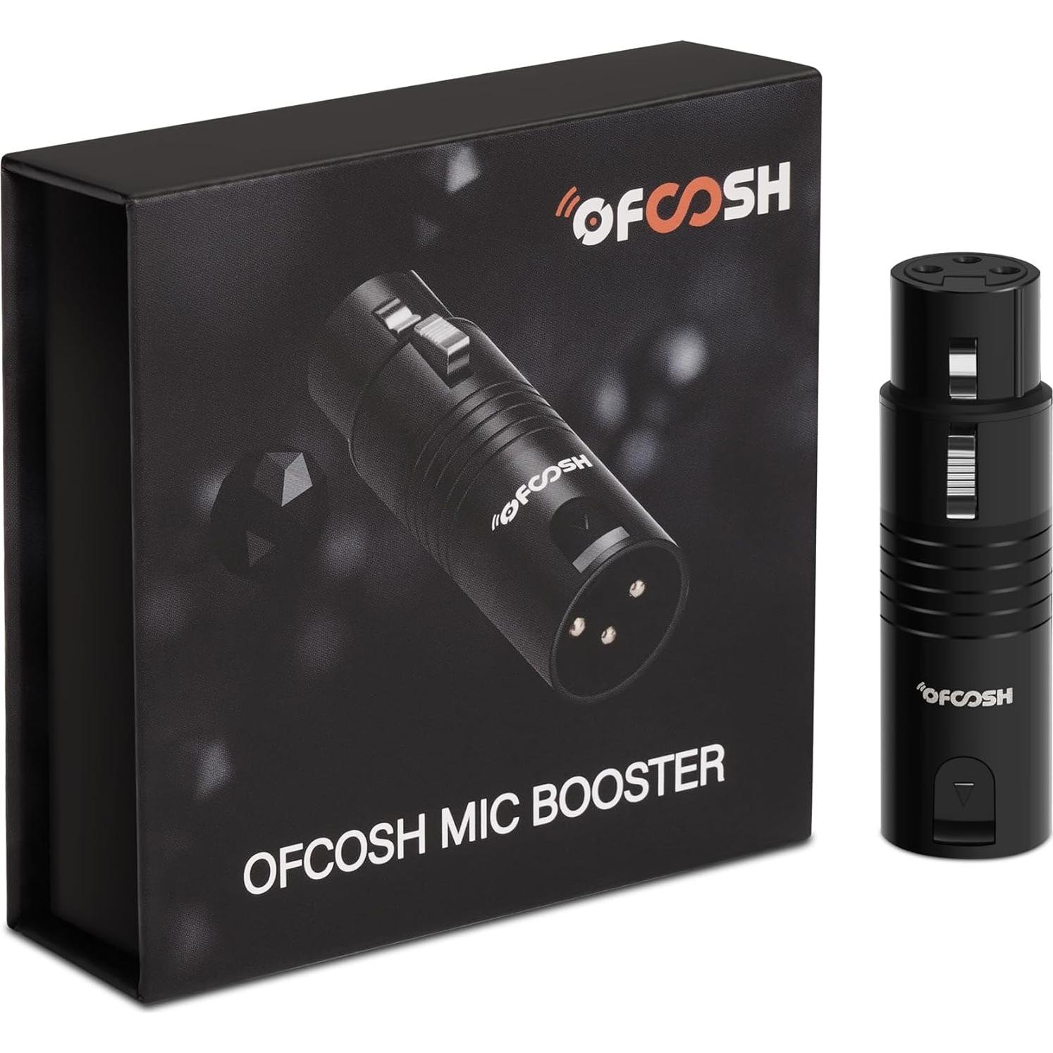 Amplificador de Micrófono OFCOSH OM-2 25dB Phantom para Estudio