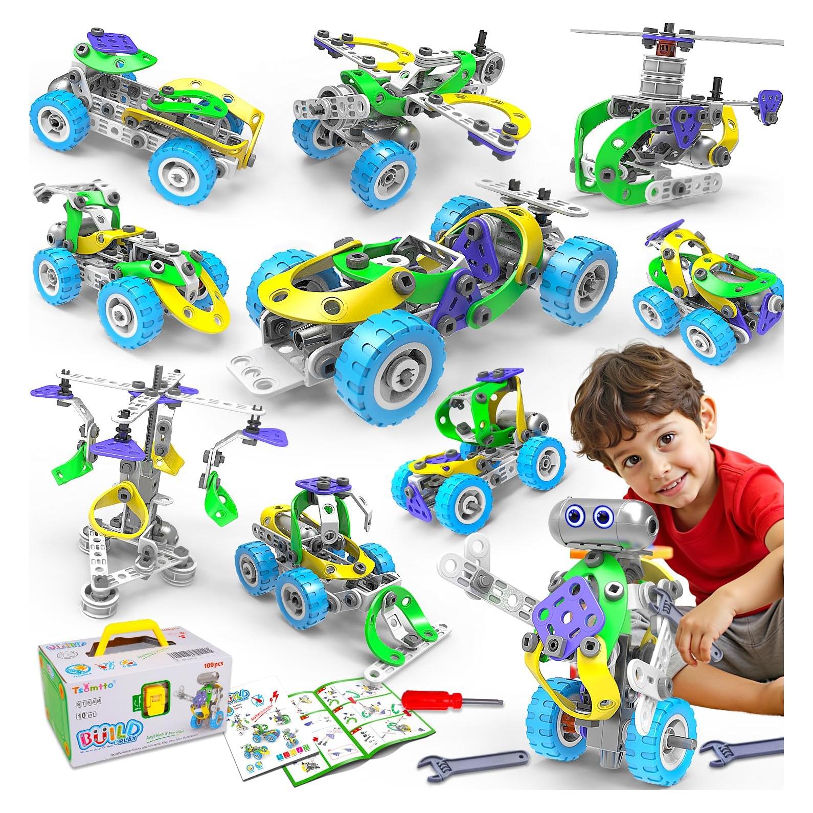 Juguete Eléctrico STEM 10 en 1 Tsomtto para Niños 5+