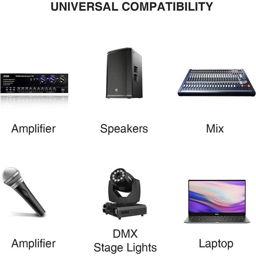 Cable XLR a USB Puzkom 2m con DAC para grabación y streaming