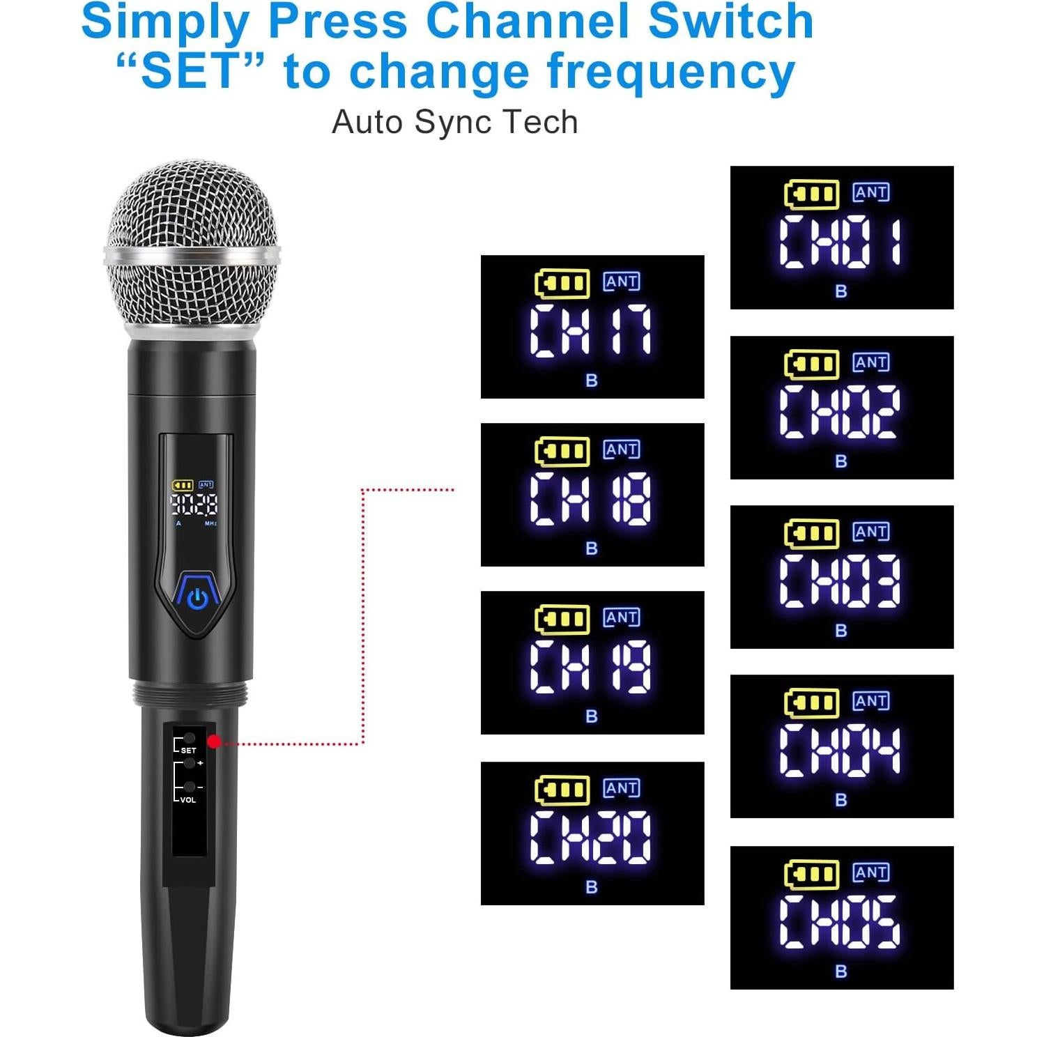 Micrófono Inalámbrico Profesional Enping G920 con Estuche