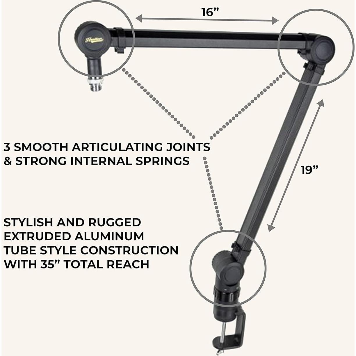 Brazo de Micrófono Headliner Sierra Broadcast Negro 1.92 kg