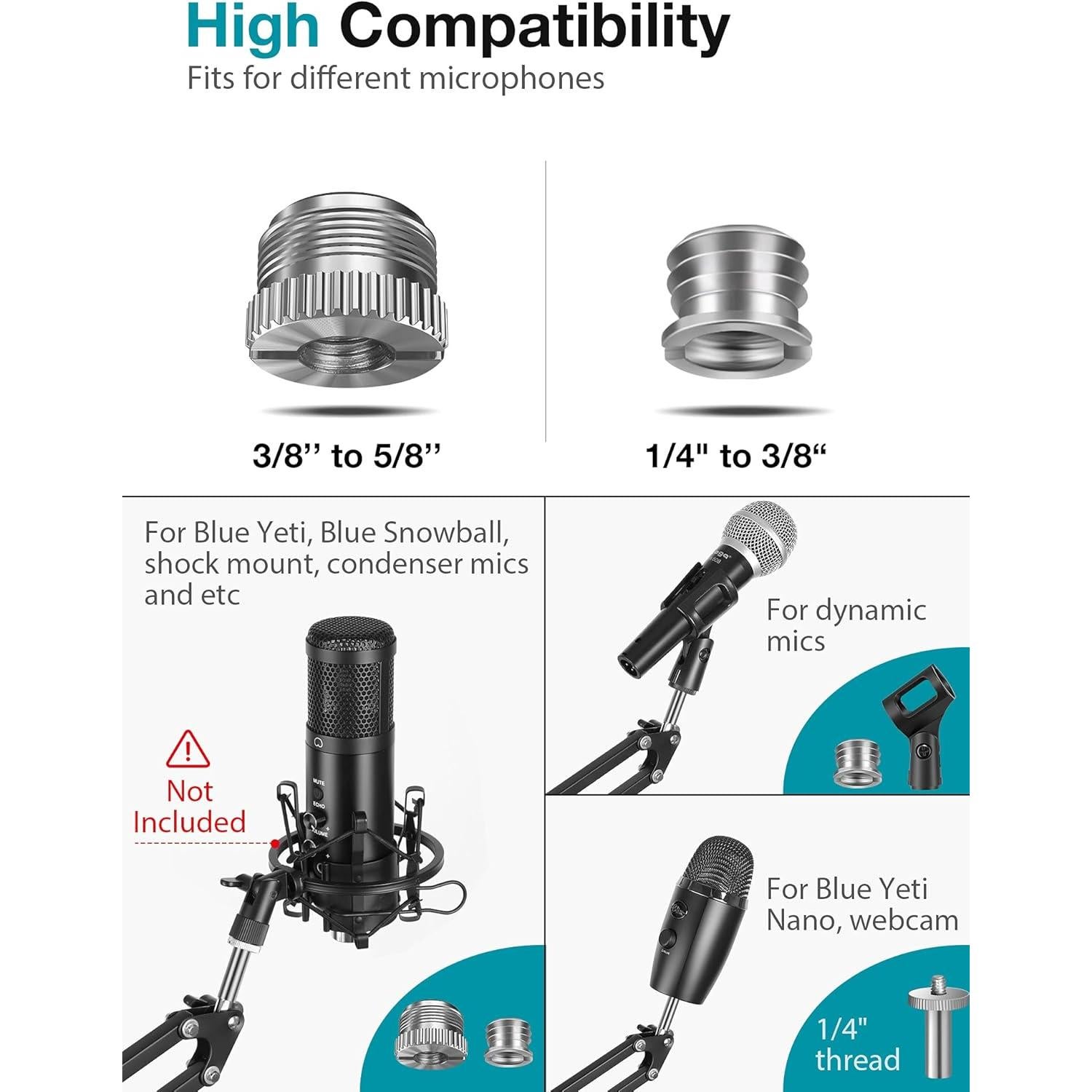 Soporte para Webcam InnoGear WS065, Brazo Ajustable 1.8 kg