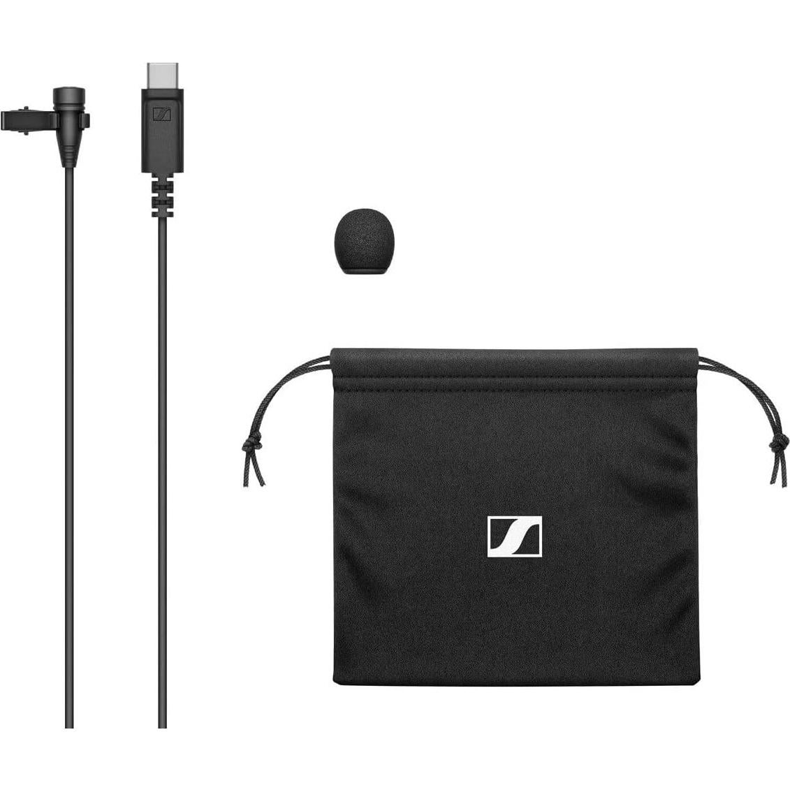 Micrófono Lavalier Sennheiser XS Lav USB-C 2m Negro