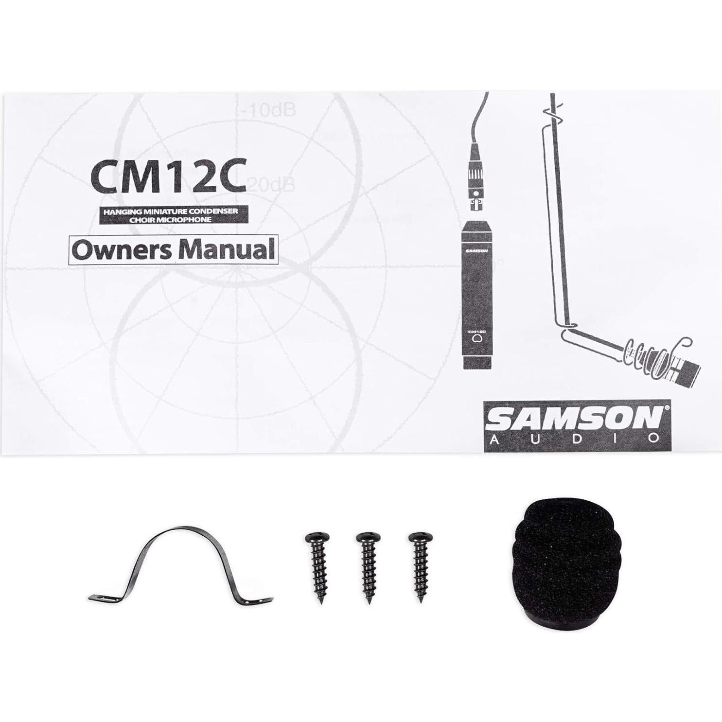 Micrófono de coro colgante Samson CM12C, condensador cardioide