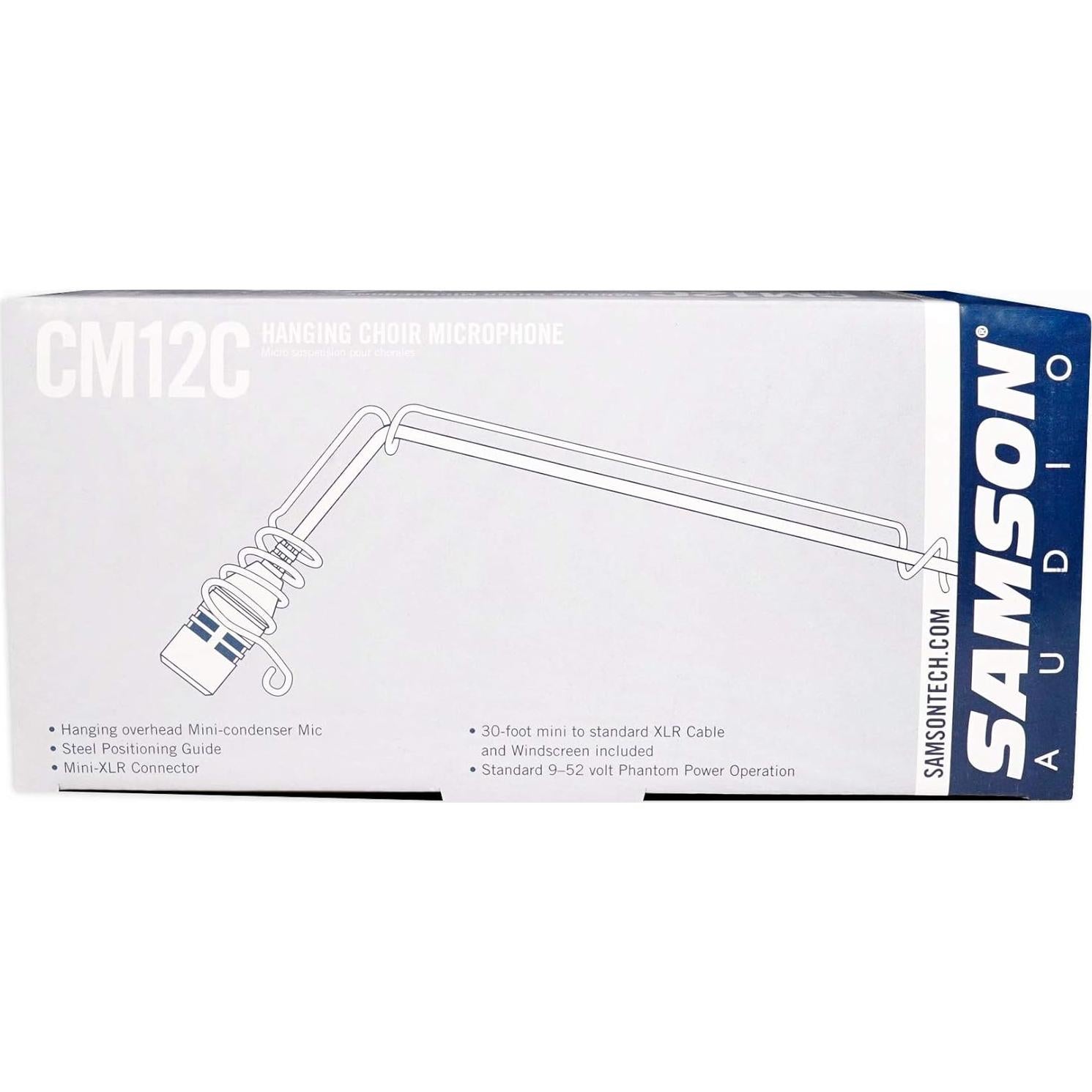 Micrófono de coro colgante Samson CM12C, condensador cardioide