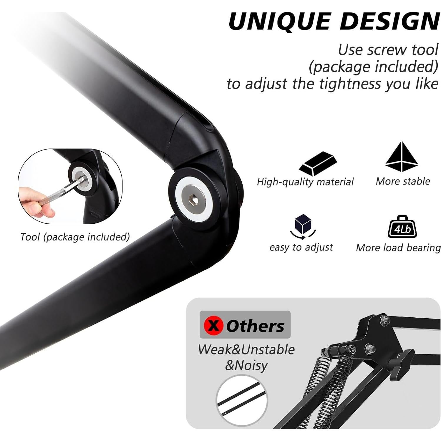 Brazo de Micrófono SUNMON para Shure SM7B - Metal Ajustable